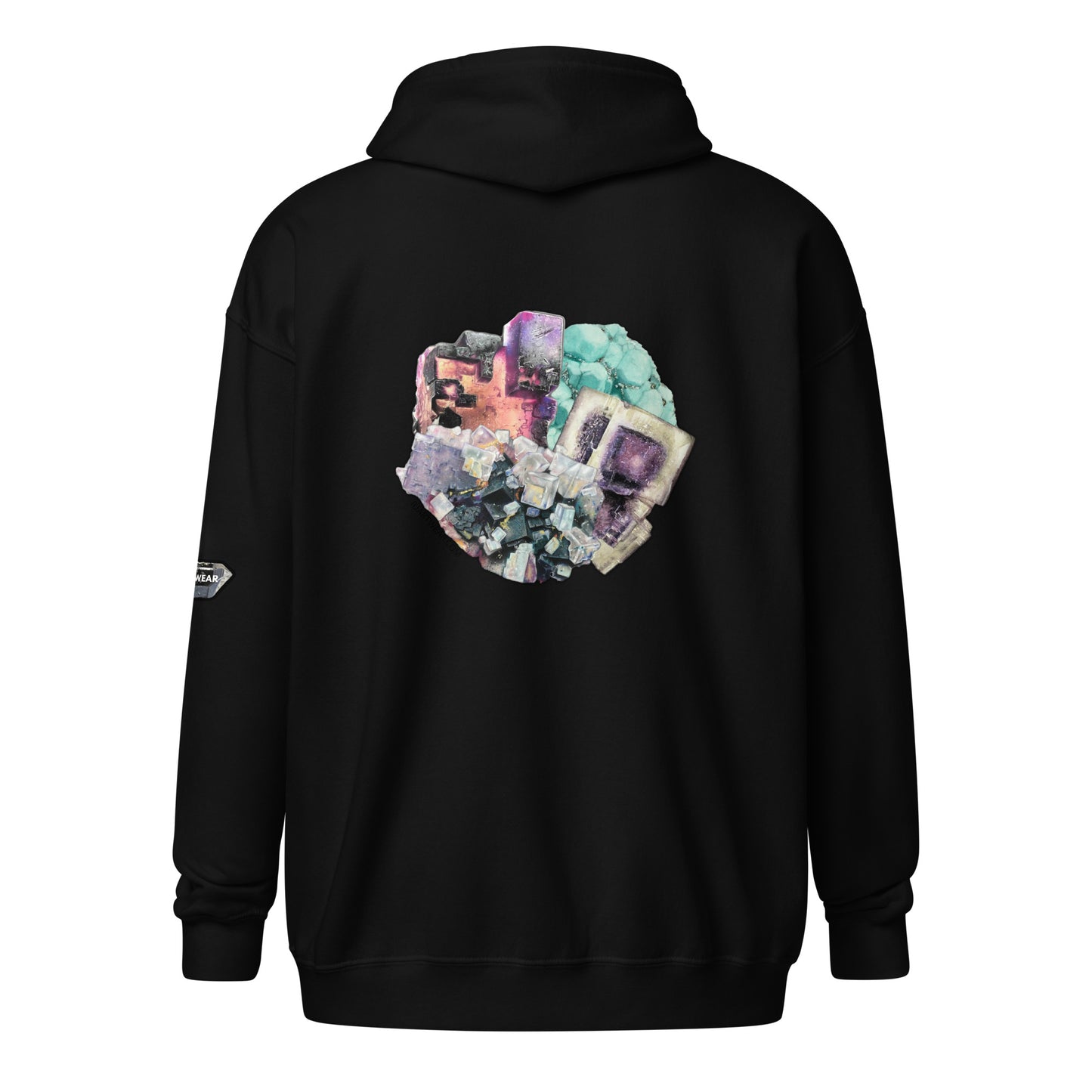 Fluorite Collage - Unisex heavy blend zip hoodie