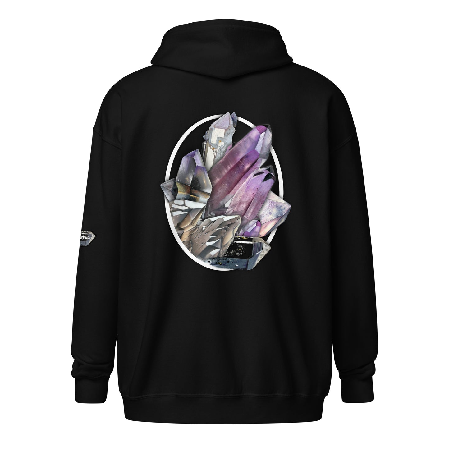 Quartz Collage Oval - Unisex heavy blend zip hoodie