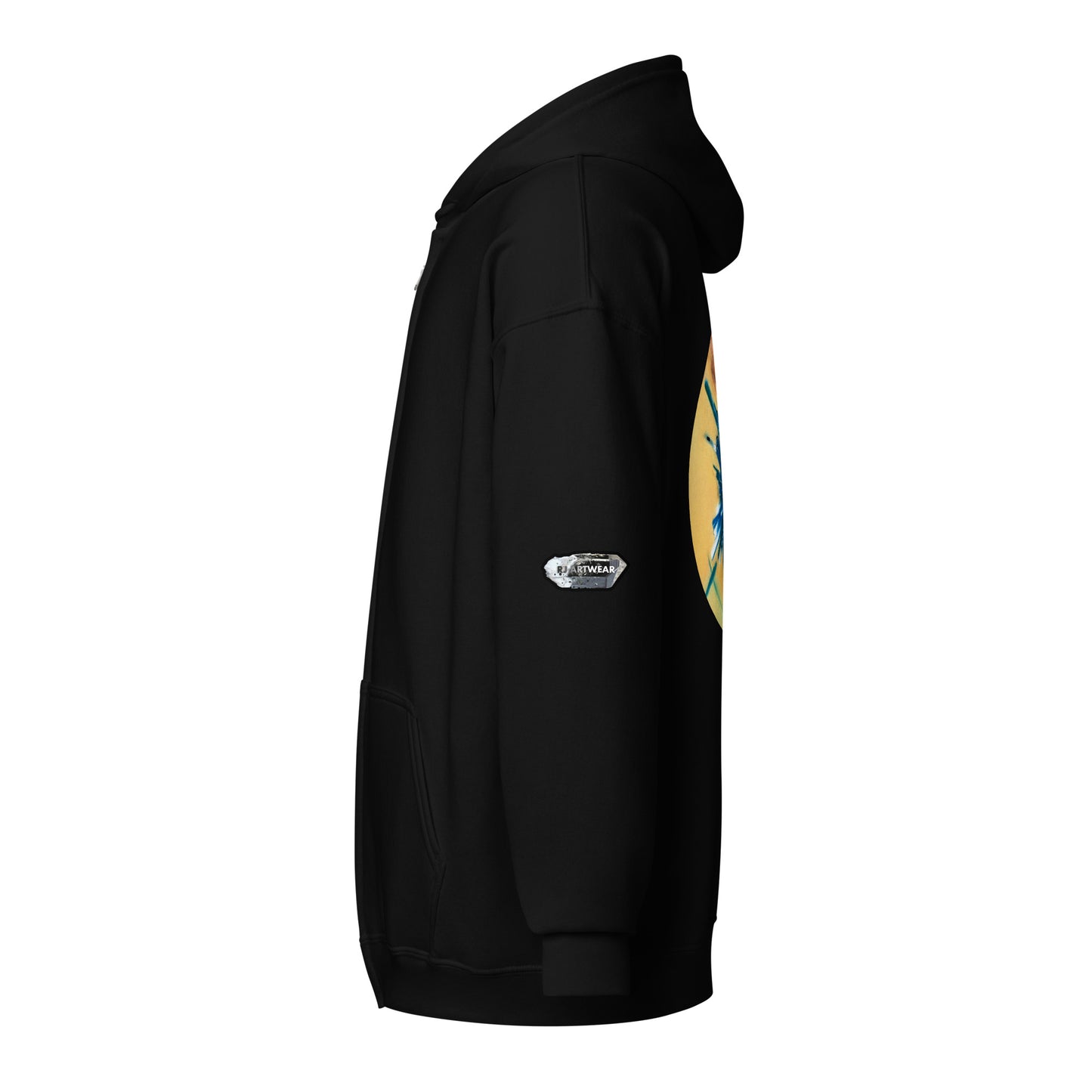 Chrysocolla Drawing - Unisex heavy blend zip hoodie