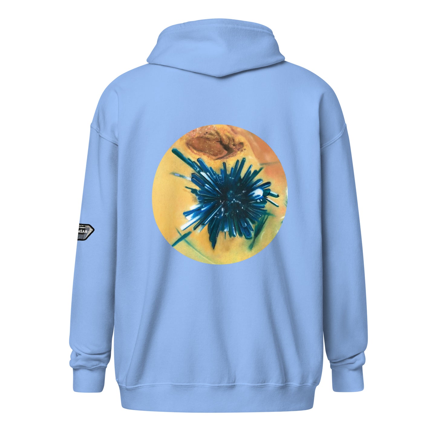 Chrysocolla Drawing - Unisex heavy blend zip hoodie