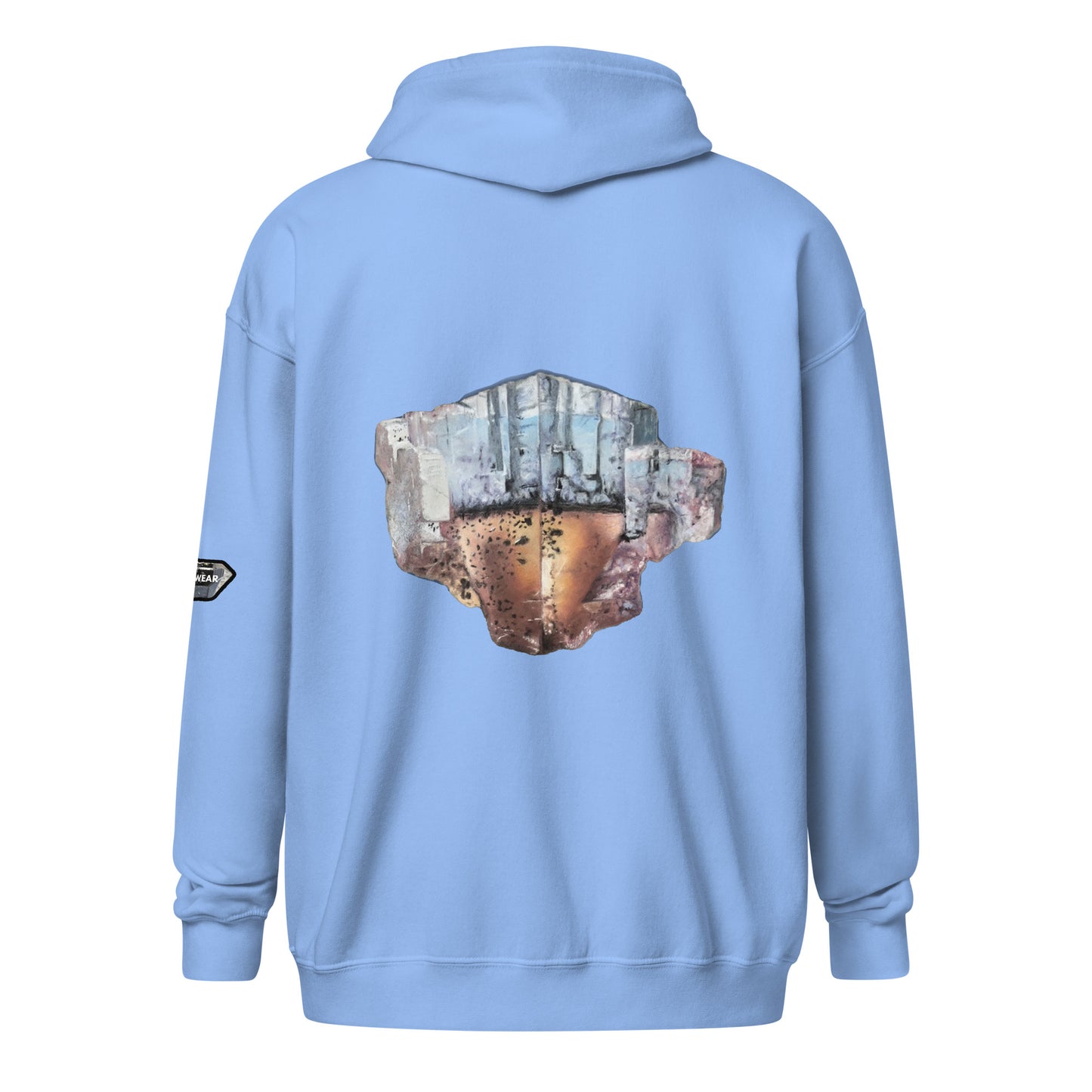 Minerva No.1 Fluorite Drawing - Unisex heavy blend zip hoodie