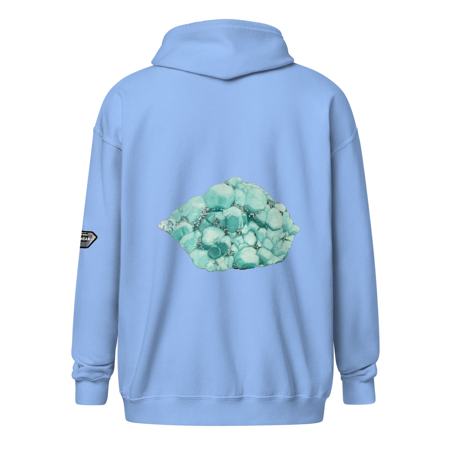 Deer Trail Utah Fluorite Watercolor - Unisex heavy blend zip hoodie