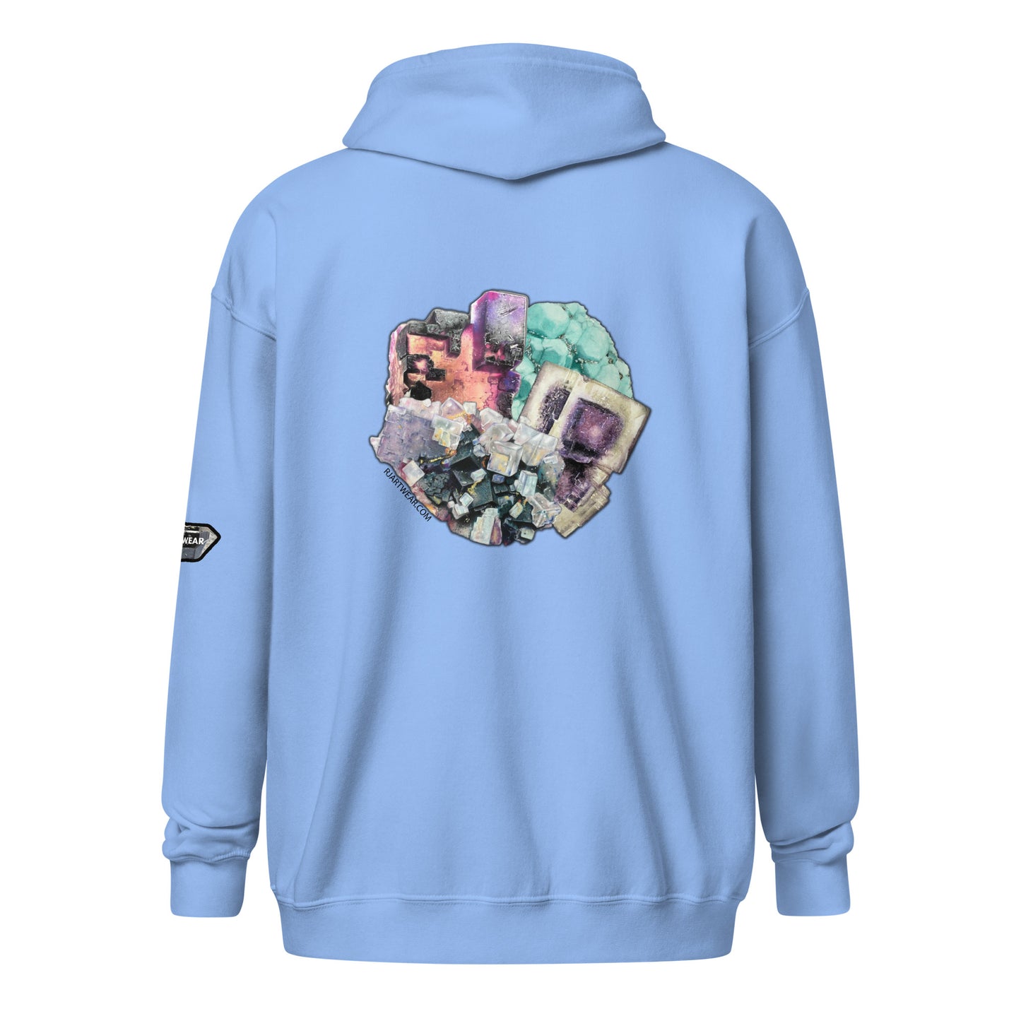 Fluorite Collage - Unisex heavy blend zip hoodie