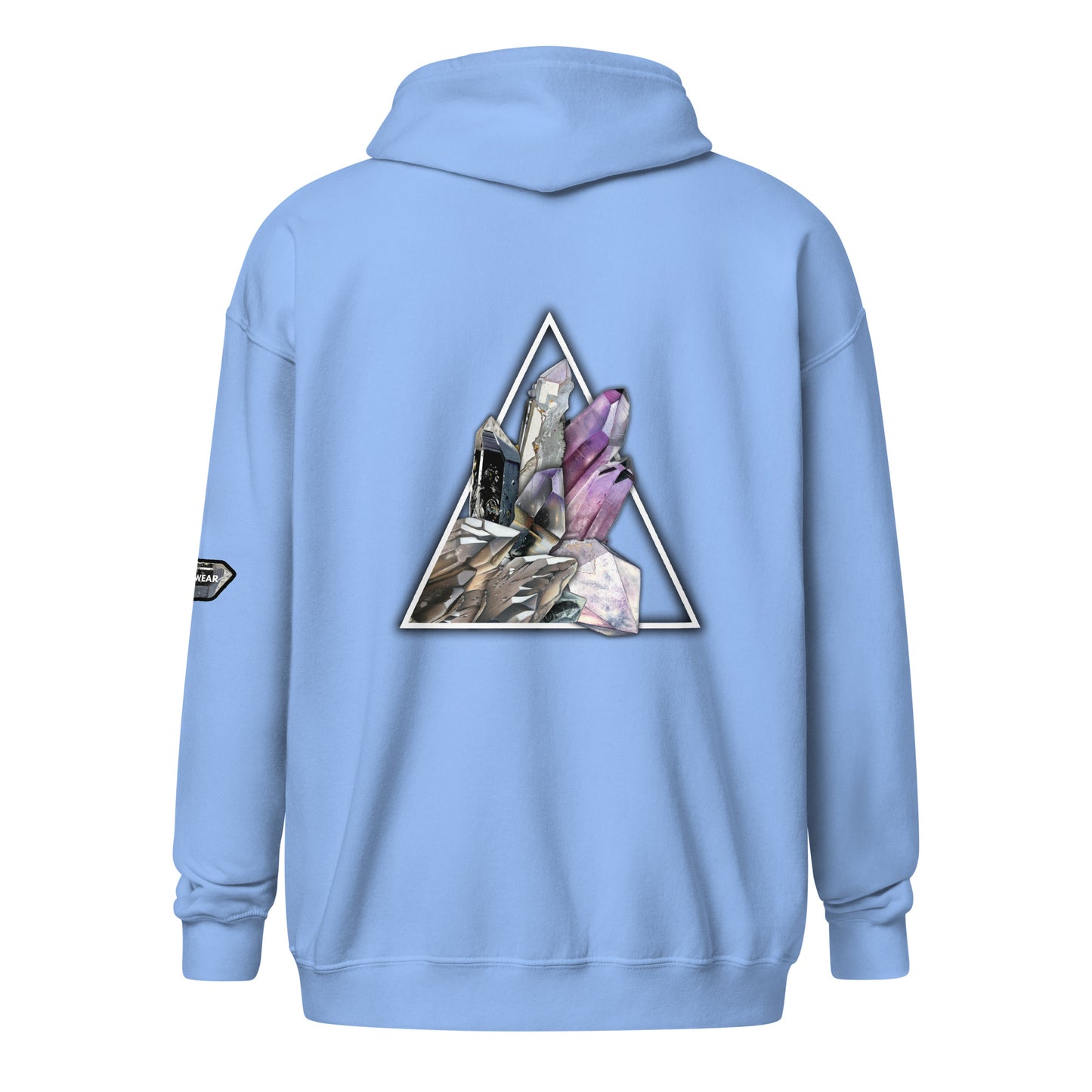 Quartz Collage Triangle - Unisex heavy blend zip hoodie