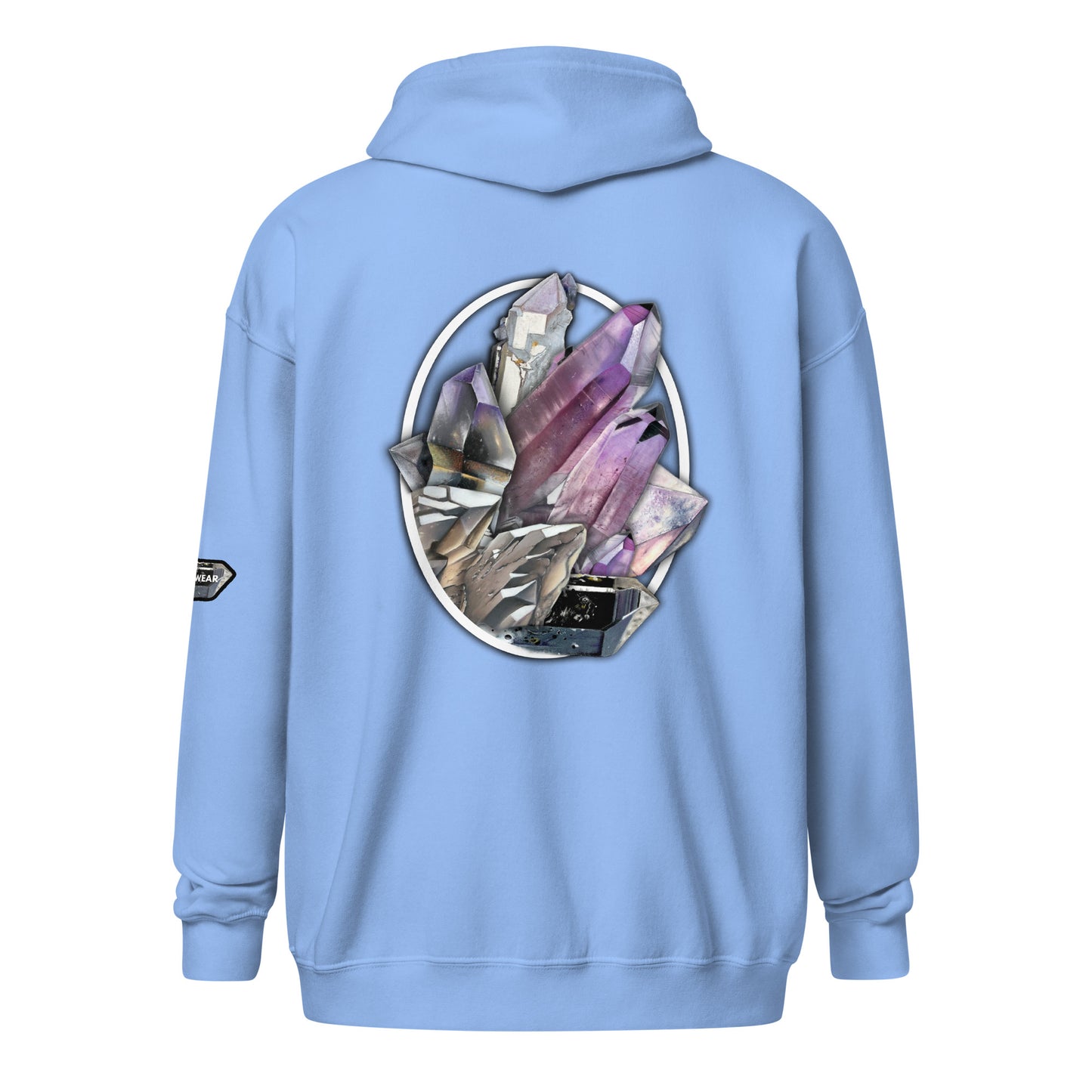 Quartz Collage Oval - Unisex heavy blend zip hoodie