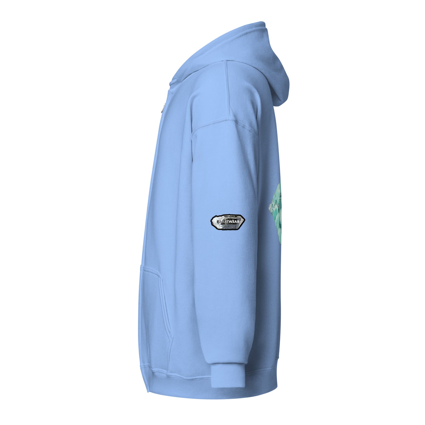 Deer Trail Utah Fluorite Watercolor - Unisex heavy blend zip hoodie