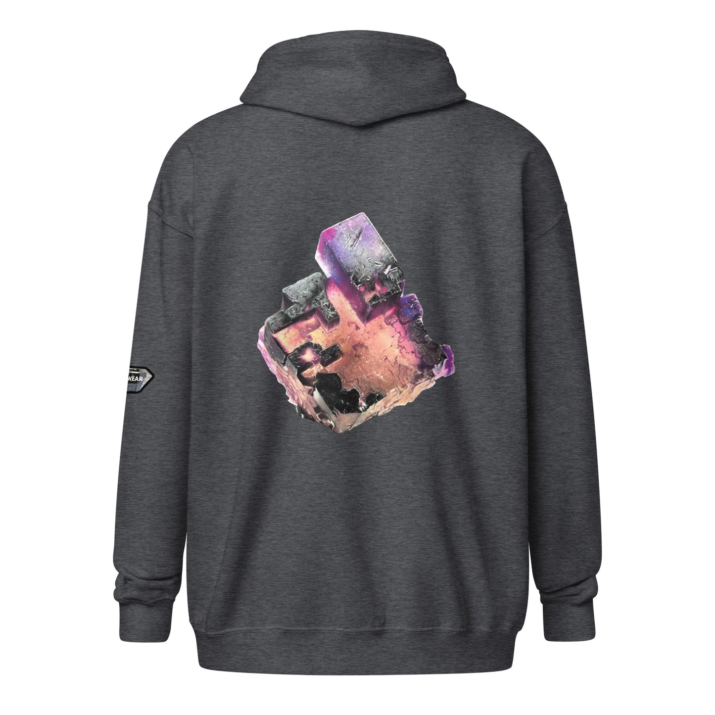 Illinois Fluorite Drawing - Unisex heavy blend zip hoodie