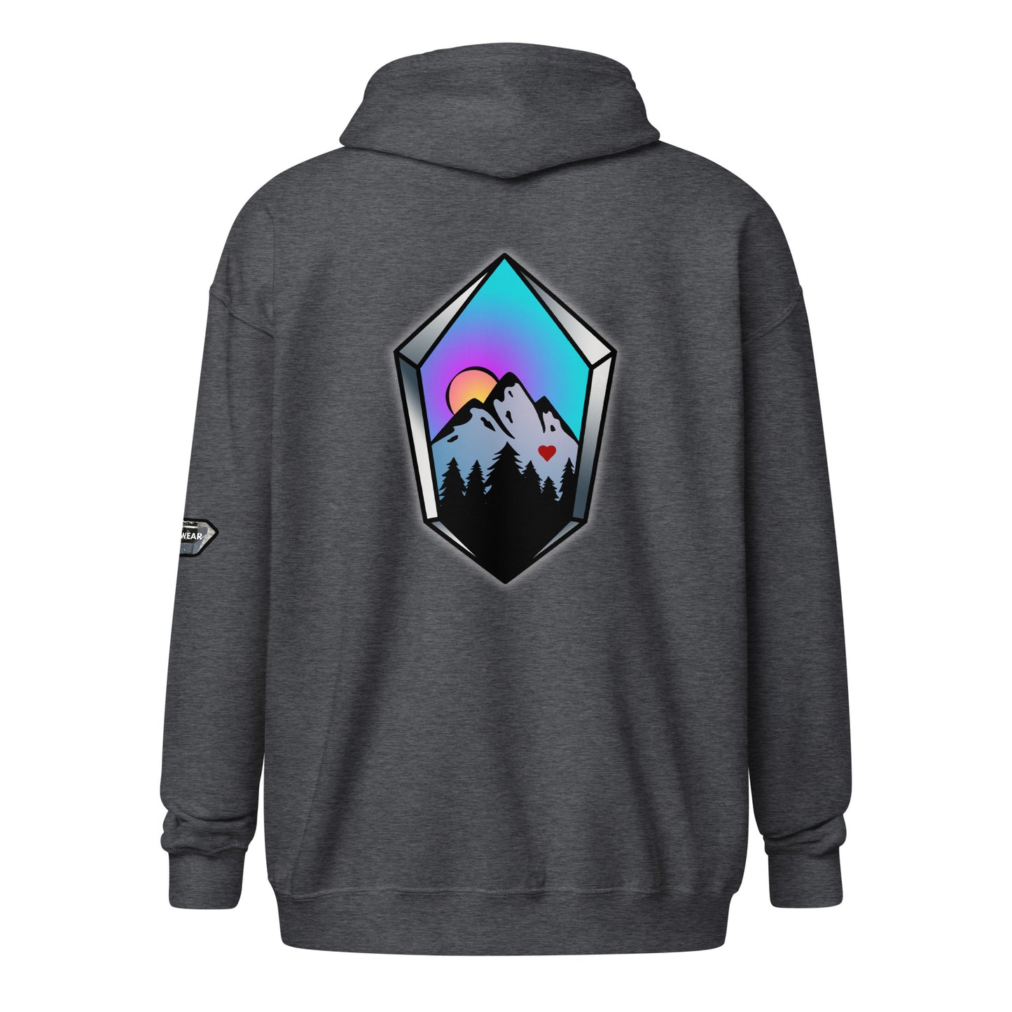 Crystal Mountain - Unisex heavy blend zip hoodie