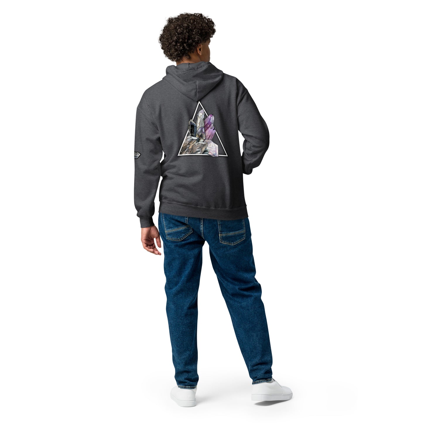 Quartz Collage Triangle - Unisex heavy blend zip hoodie