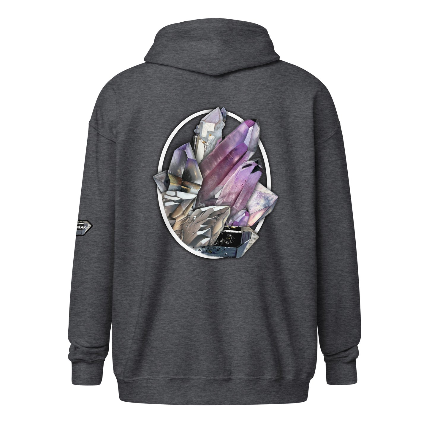 Quartz Collage Oval - Unisex heavy blend zip hoodie