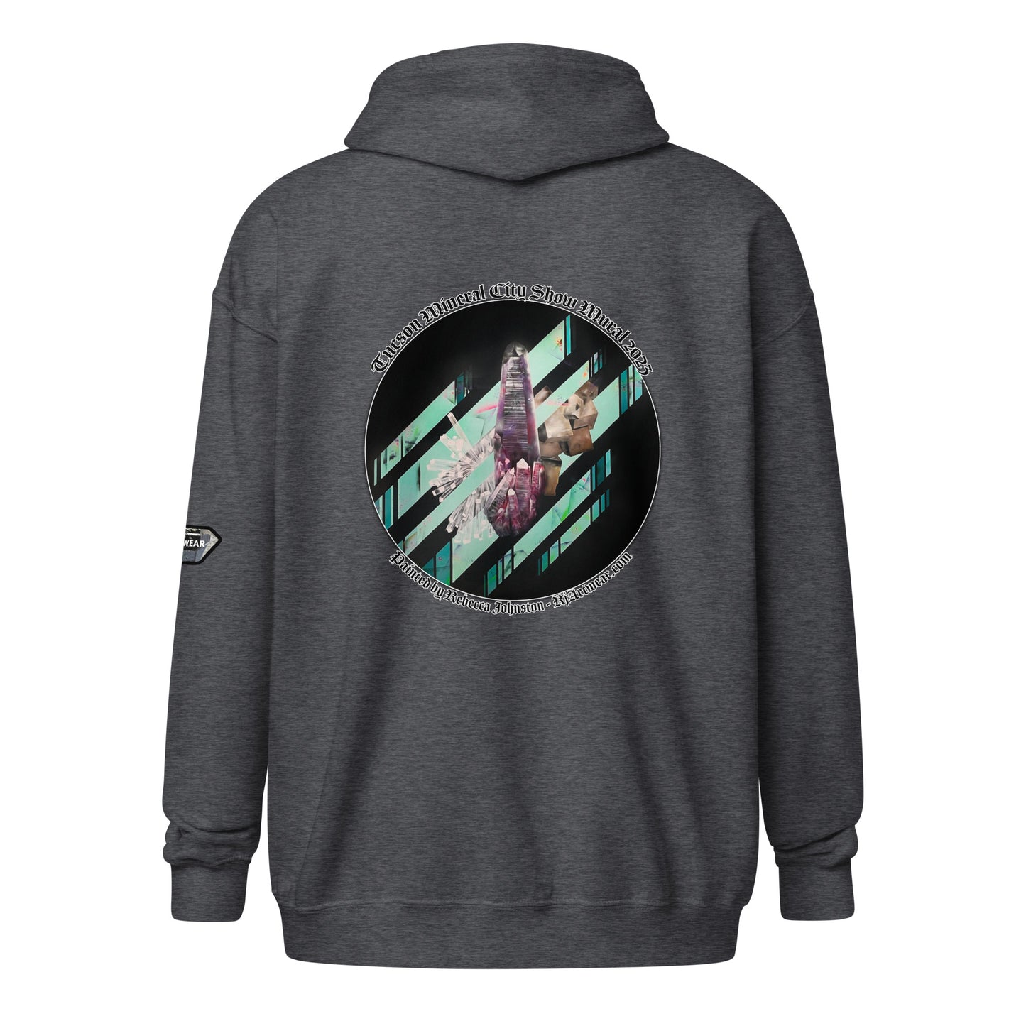 Tucson Mineral City Mural 2023 - Unisex heavy blend zip hoodie