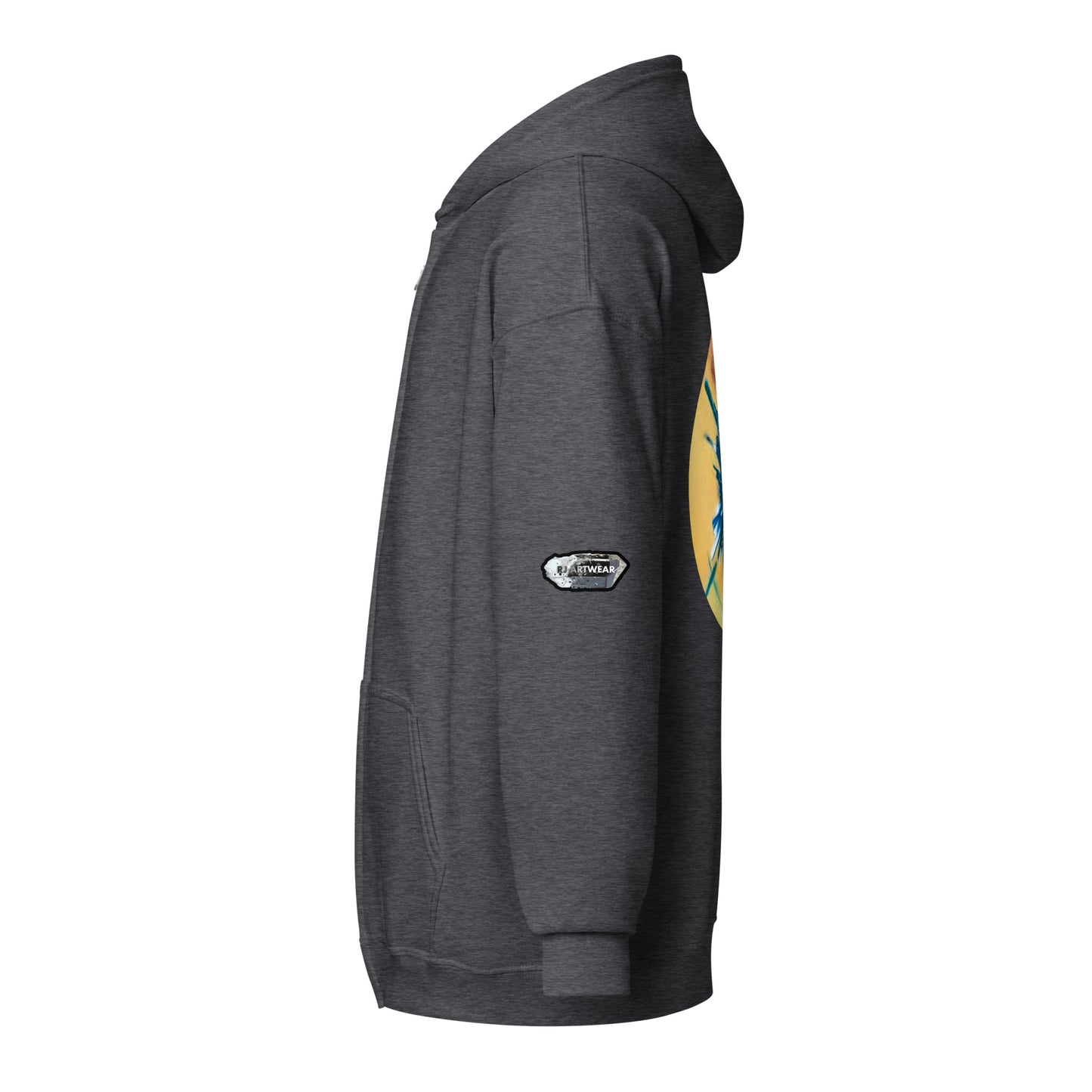 Chrysocolla Drawing - Unisex heavy blend zip hoodie