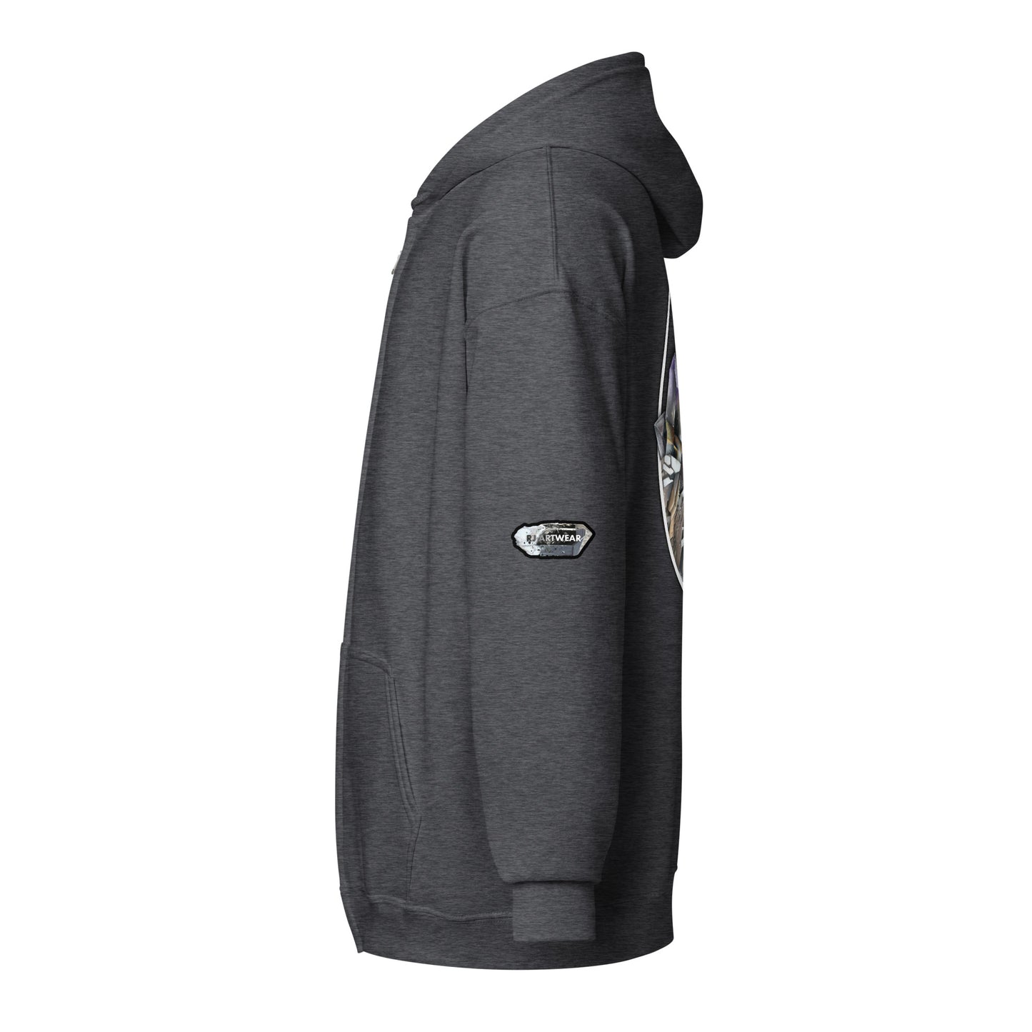 Quartz Collage Oval - Unisex heavy blend zip hoodie