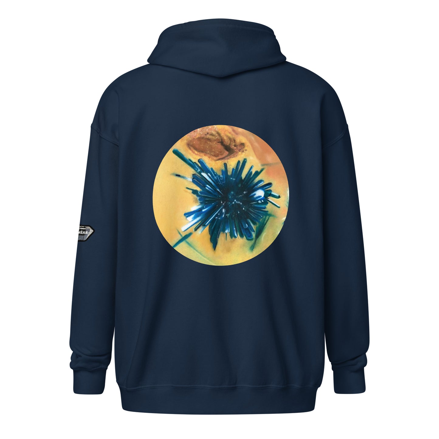 Chrysocolla Drawing - Unisex heavy blend zip hoodie