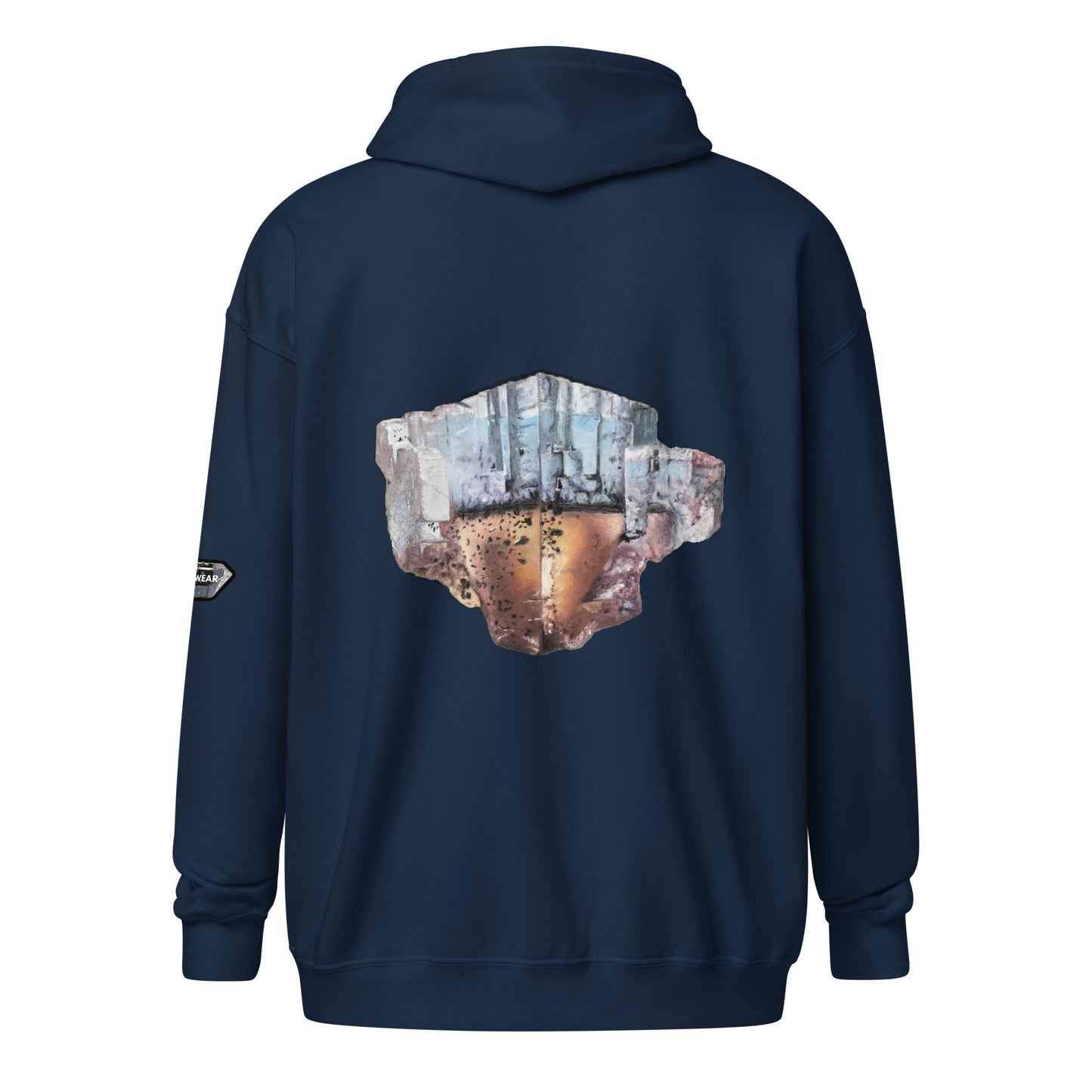 Minerva No.1 Fluorite Drawing - Unisex heavy blend zip hoodie
