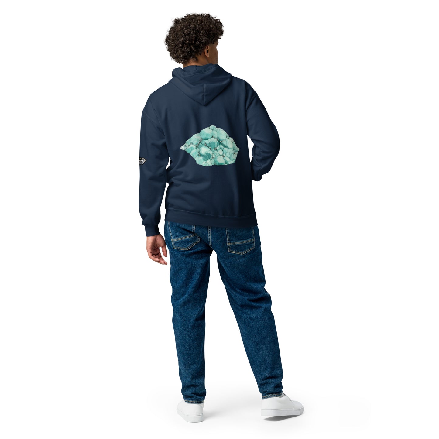 Deer Trail Utah Fluorite Watercolor - Unisex heavy blend zip hoodie