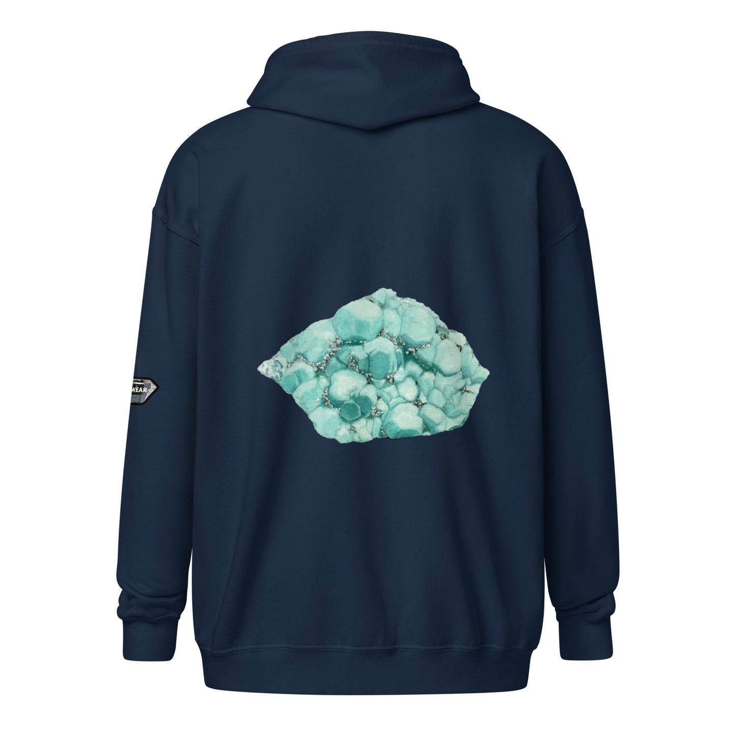 Deer Trail Utah Fluorite Watercolor - Unisex heavy blend zip hoodie
