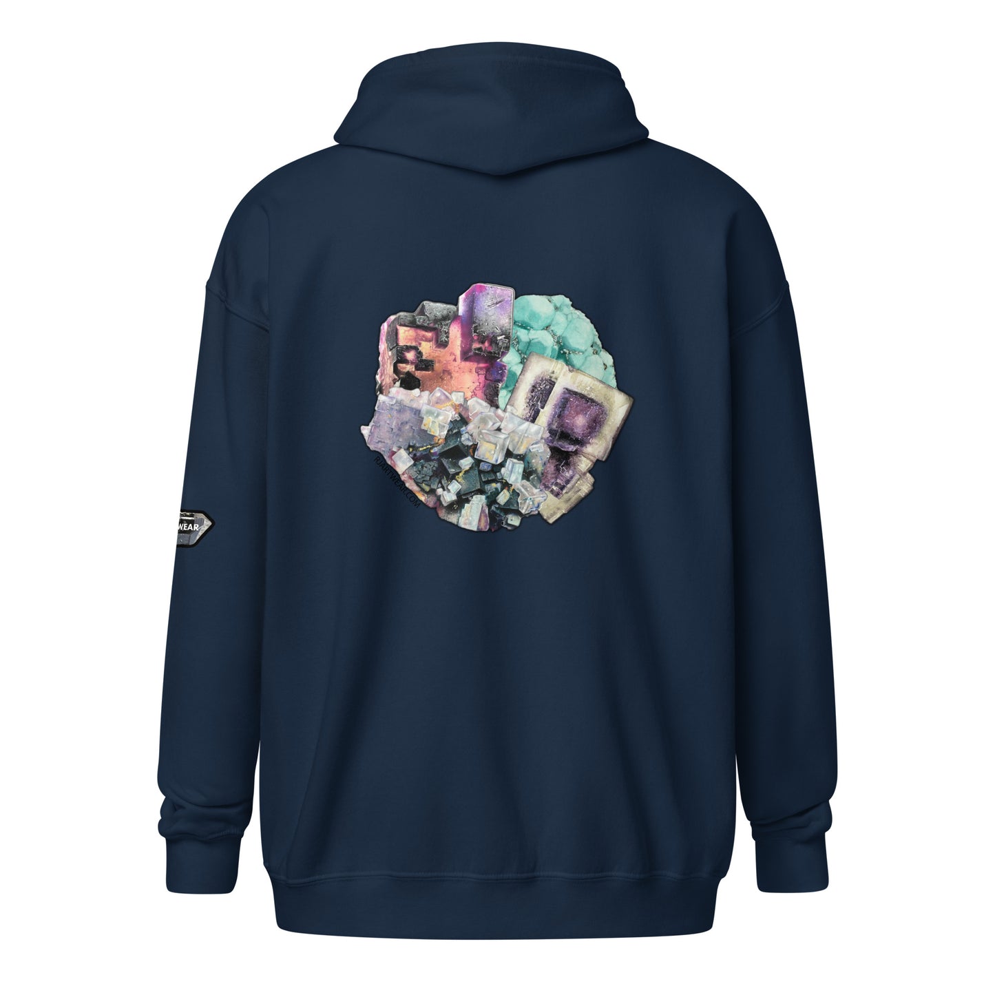 Fluorite Collage - Unisex heavy blend zip hoodie