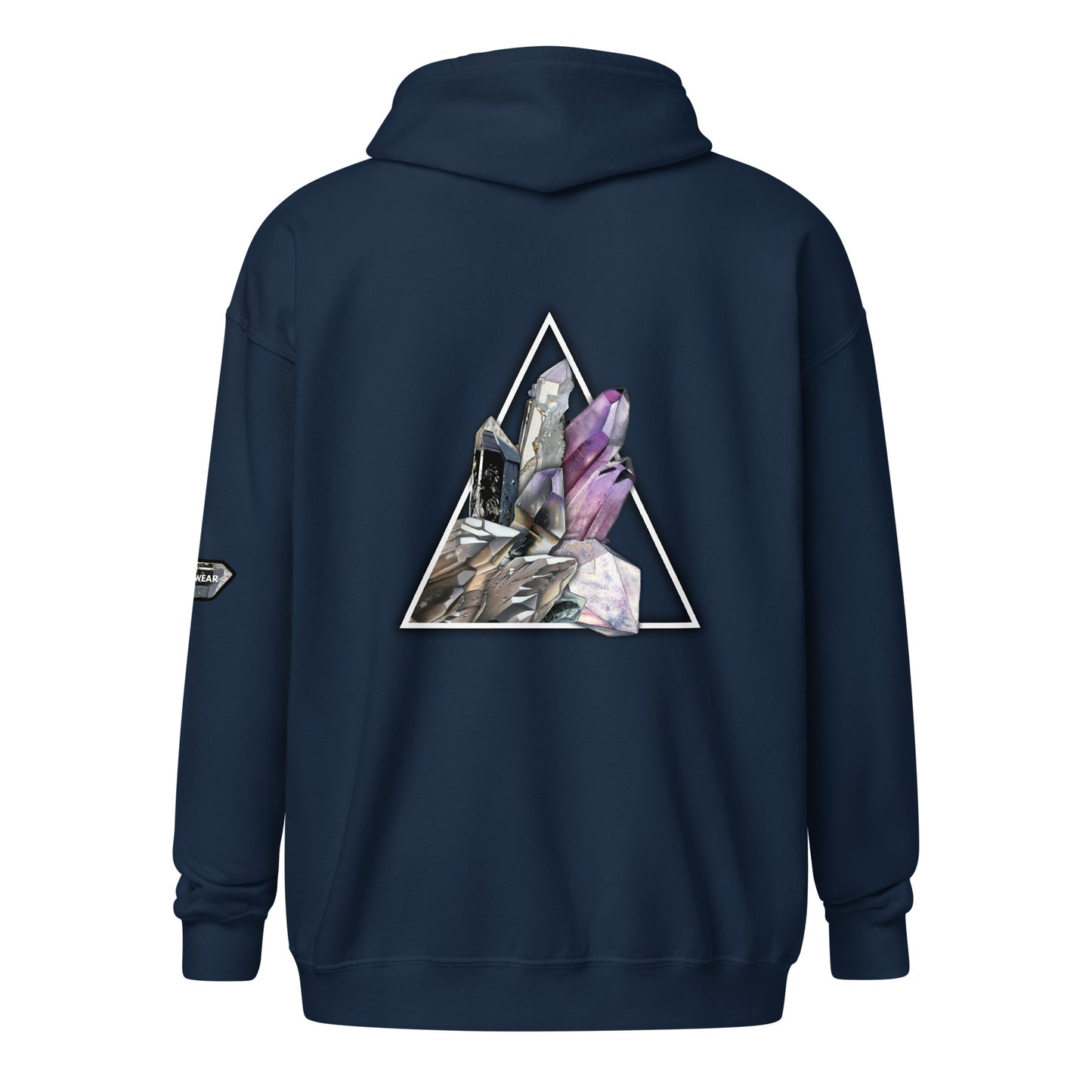 Quartz Collage Triangle - Unisex heavy blend zip hoodie