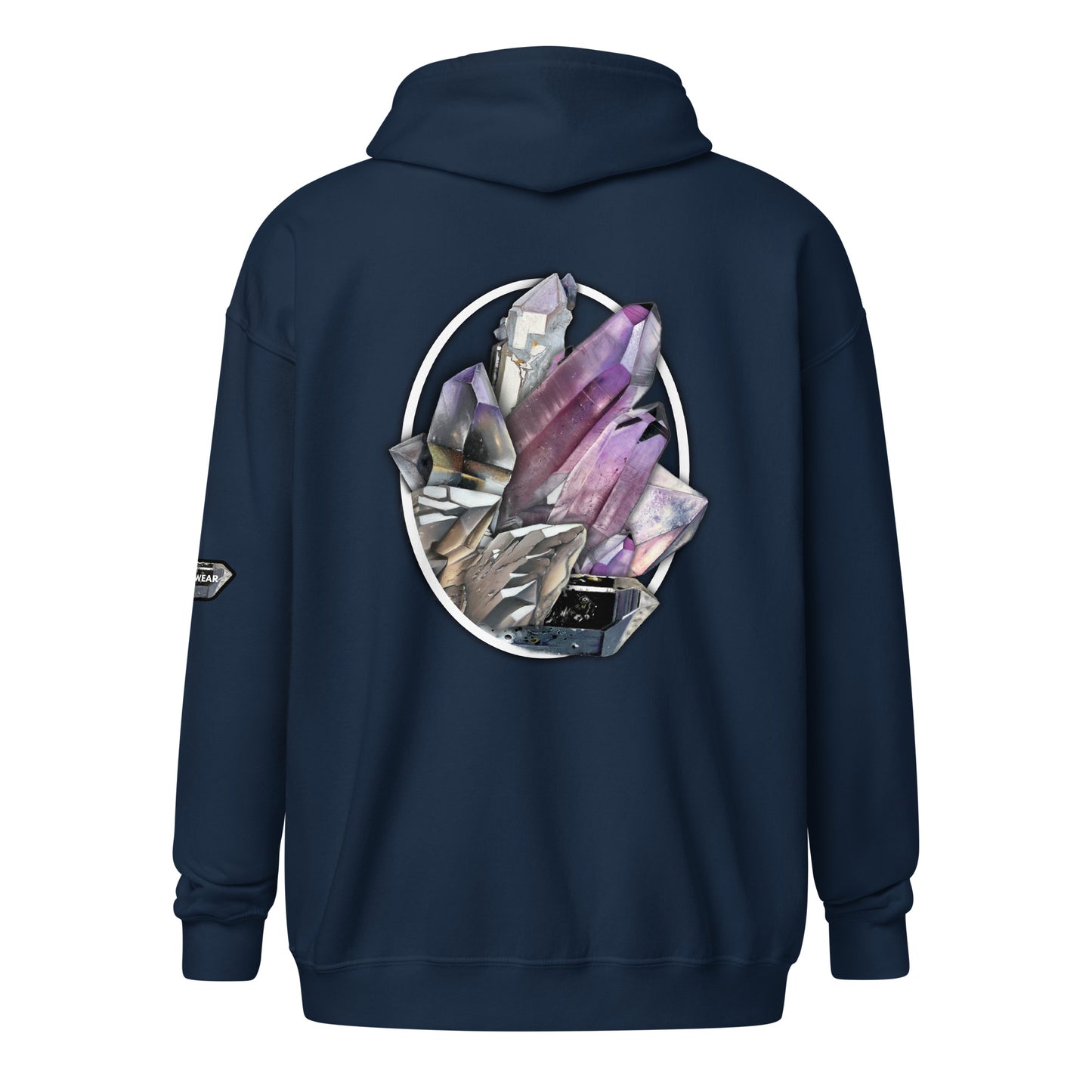 Quartz Collage Oval - Unisex heavy blend zip hoodie