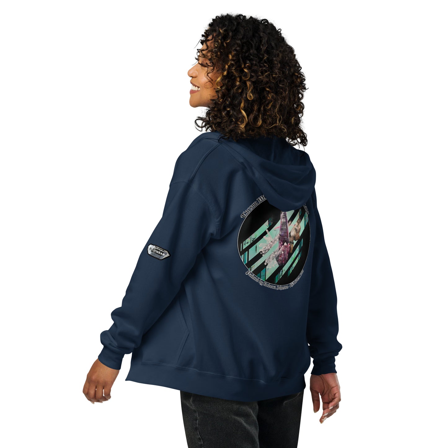 Tucson Mineral City Mural 2023 - Unisex heavy blend zip hoodie