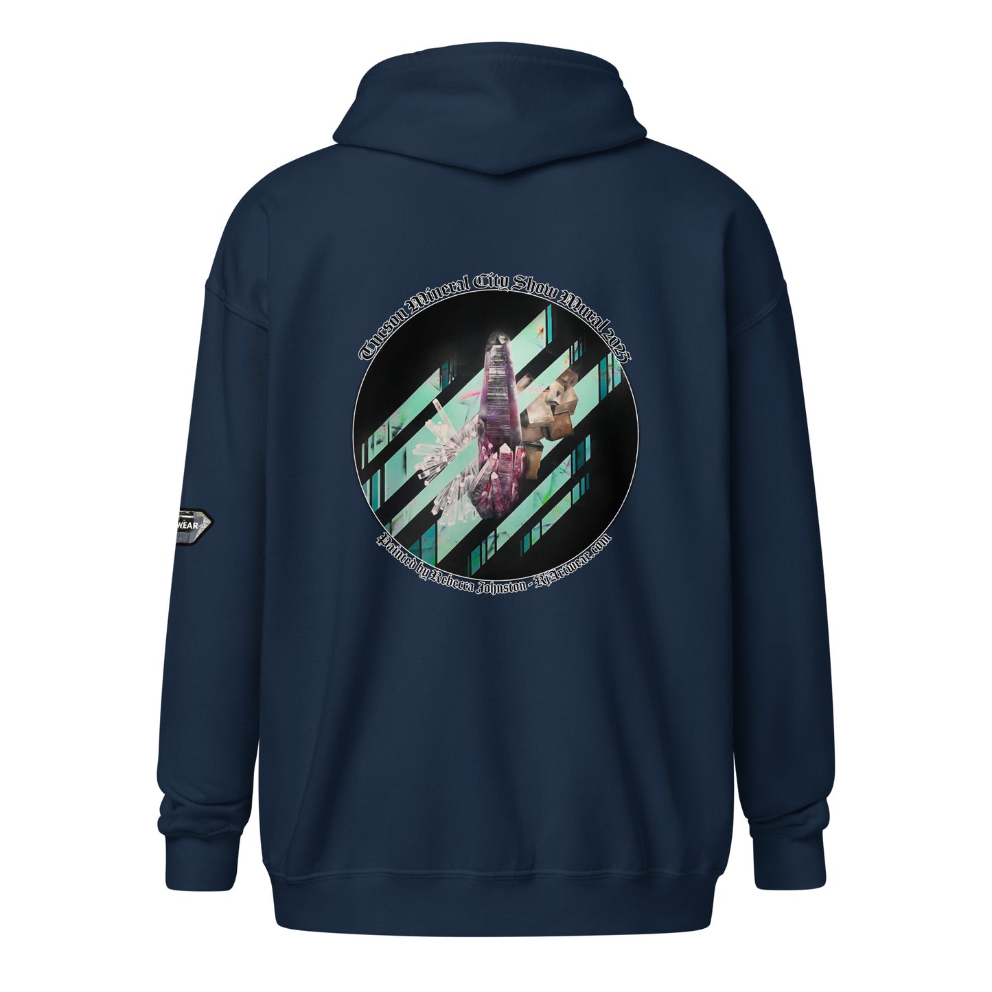 Tucson Mineral City Mural 2023 - Unisex heavy blend zip hoodie