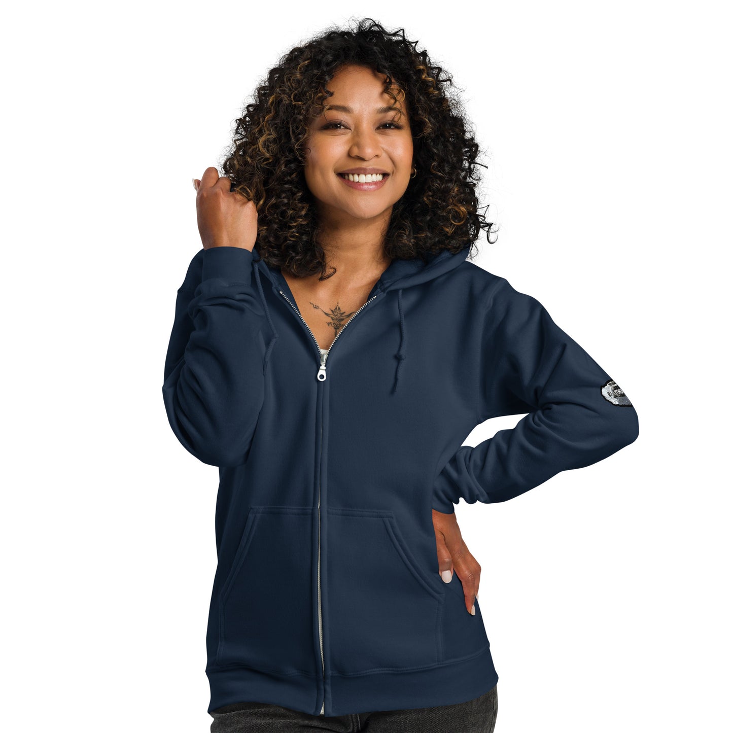 Quartz Collage Triangle - Unisex heavy blend zip hoodie