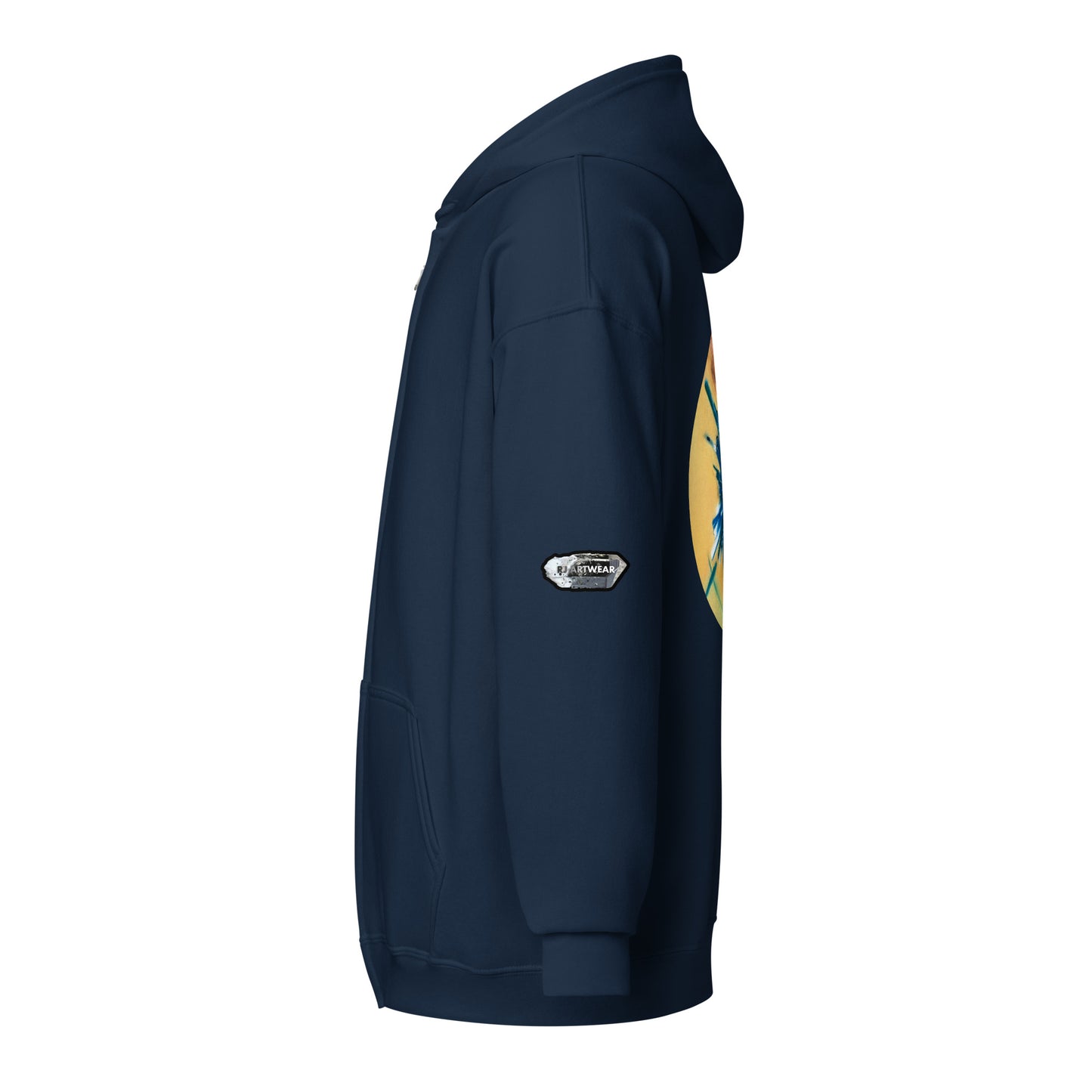 Chrysocolla Drawing - Unisex heavy blend zip hoodie