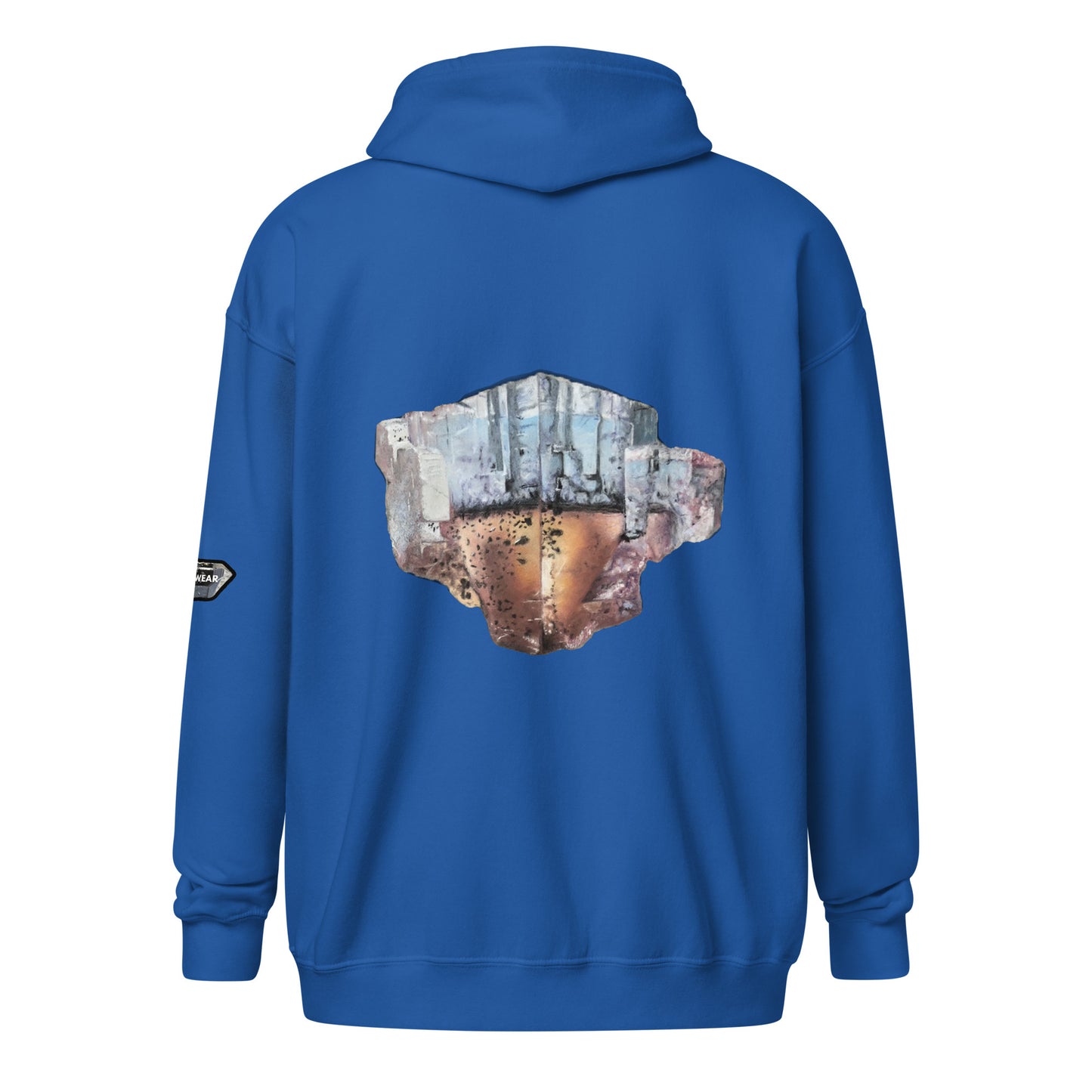 Minerva No.1 Fluorite Drawing - Unisex heavy blend zip hoodie