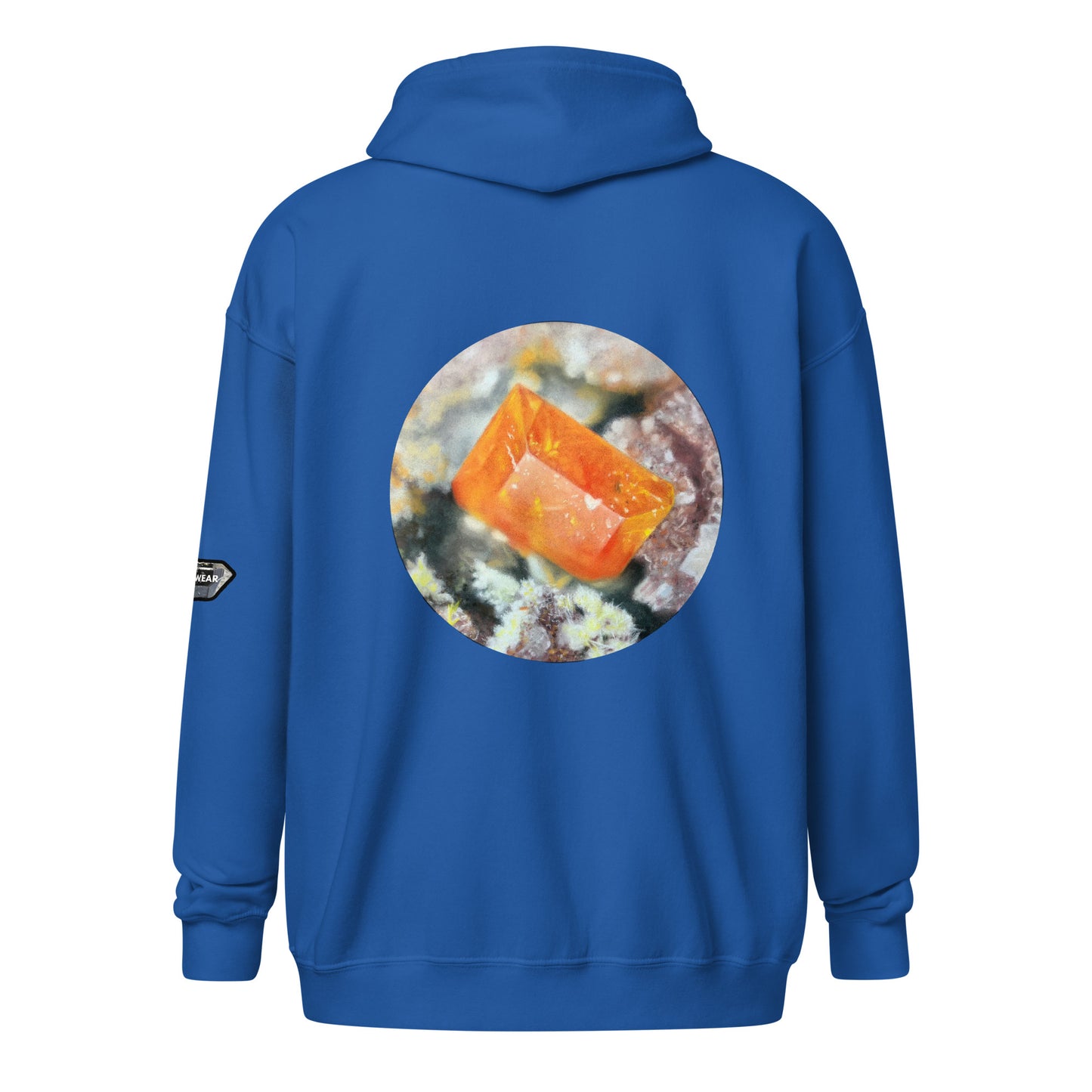 Tiger Mine Wulfenite Micro Drawing - Unisex heavy blend zip hoodie