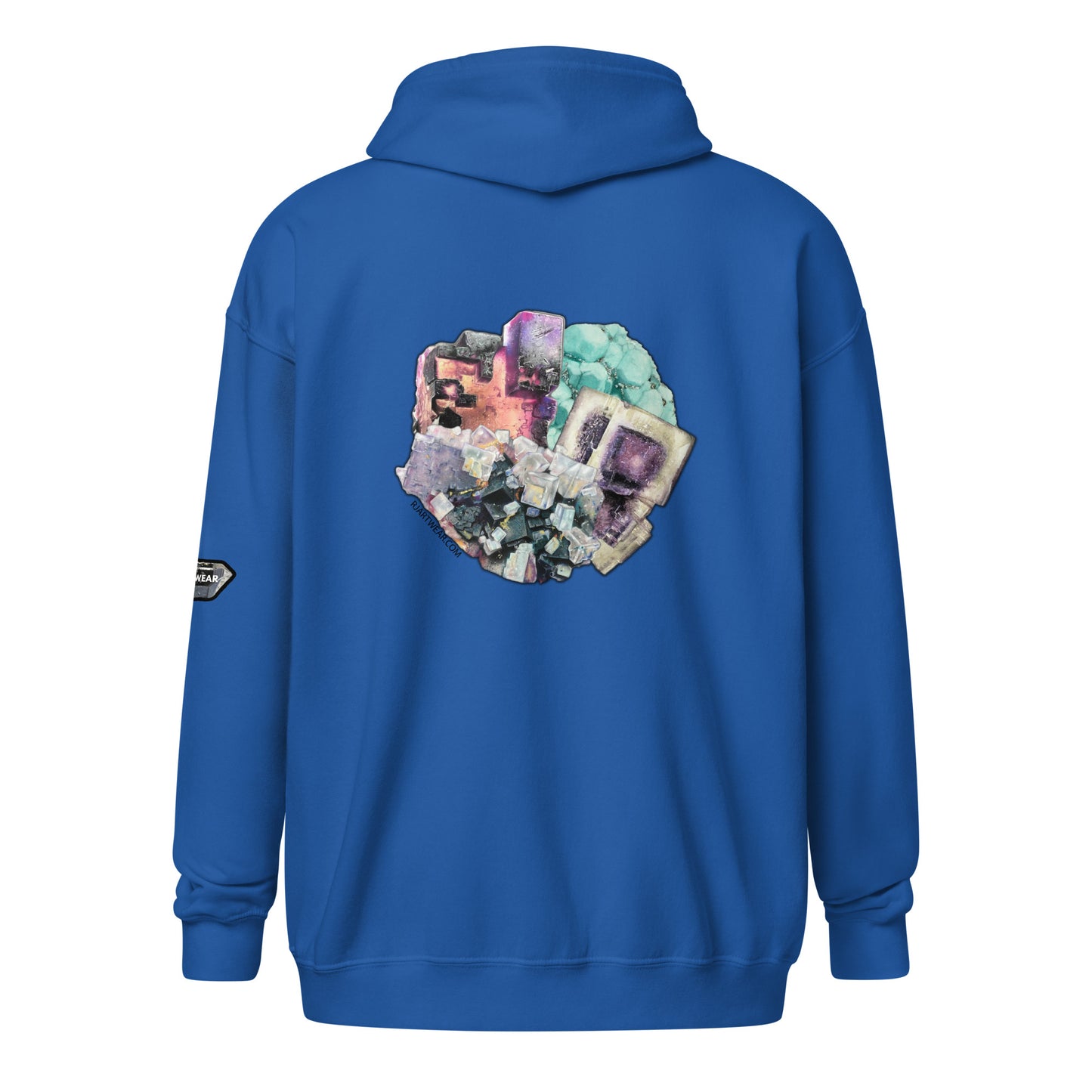 Fluorite Collage - Unisex heavy blend zip hoodie