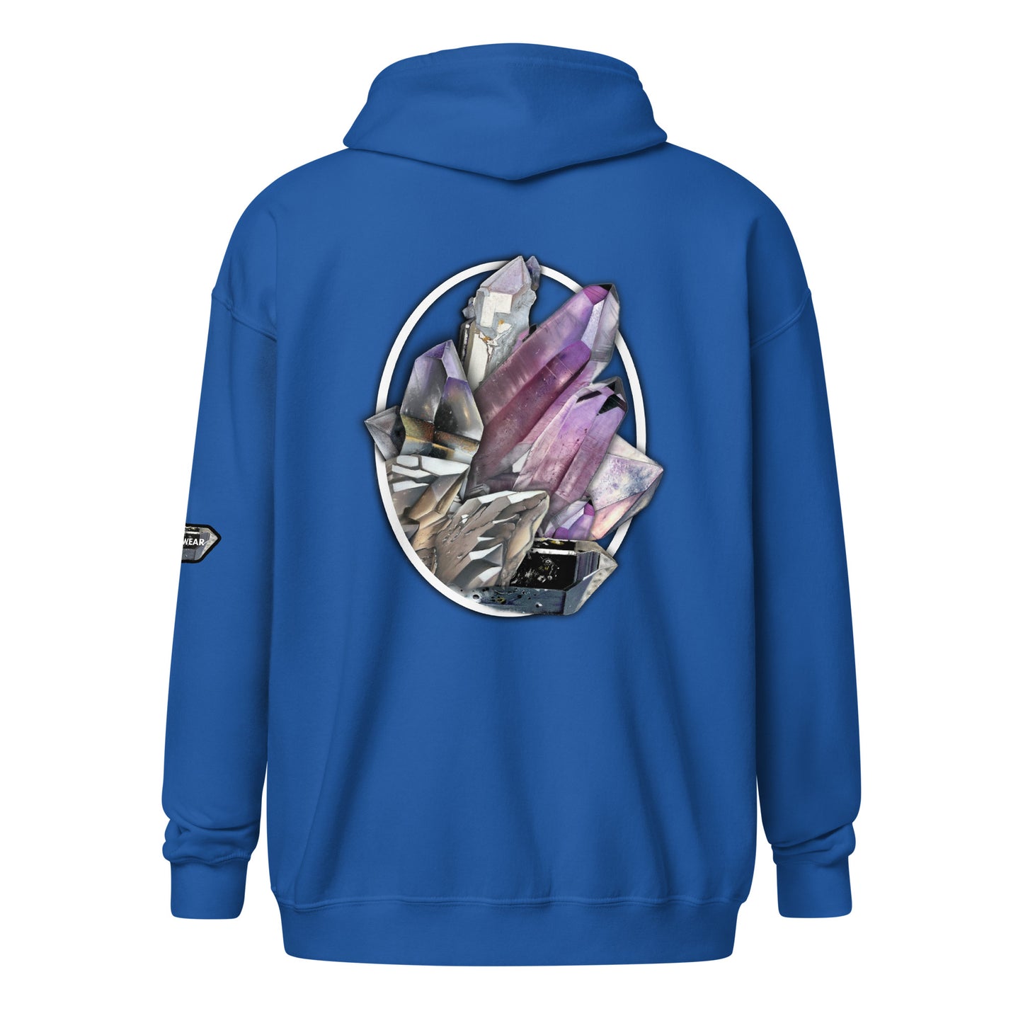Quartz Collage Oval - Unisex heavy blend zip hoodie