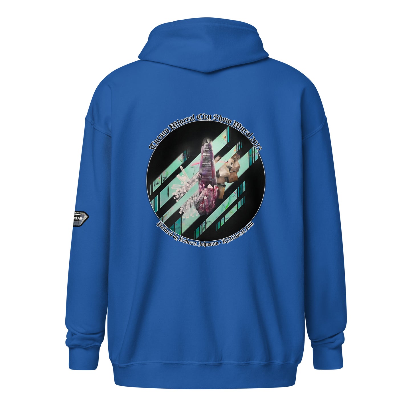 Tucson Mineral City Mural 2023 - Unisex heavy blend zip hoodie