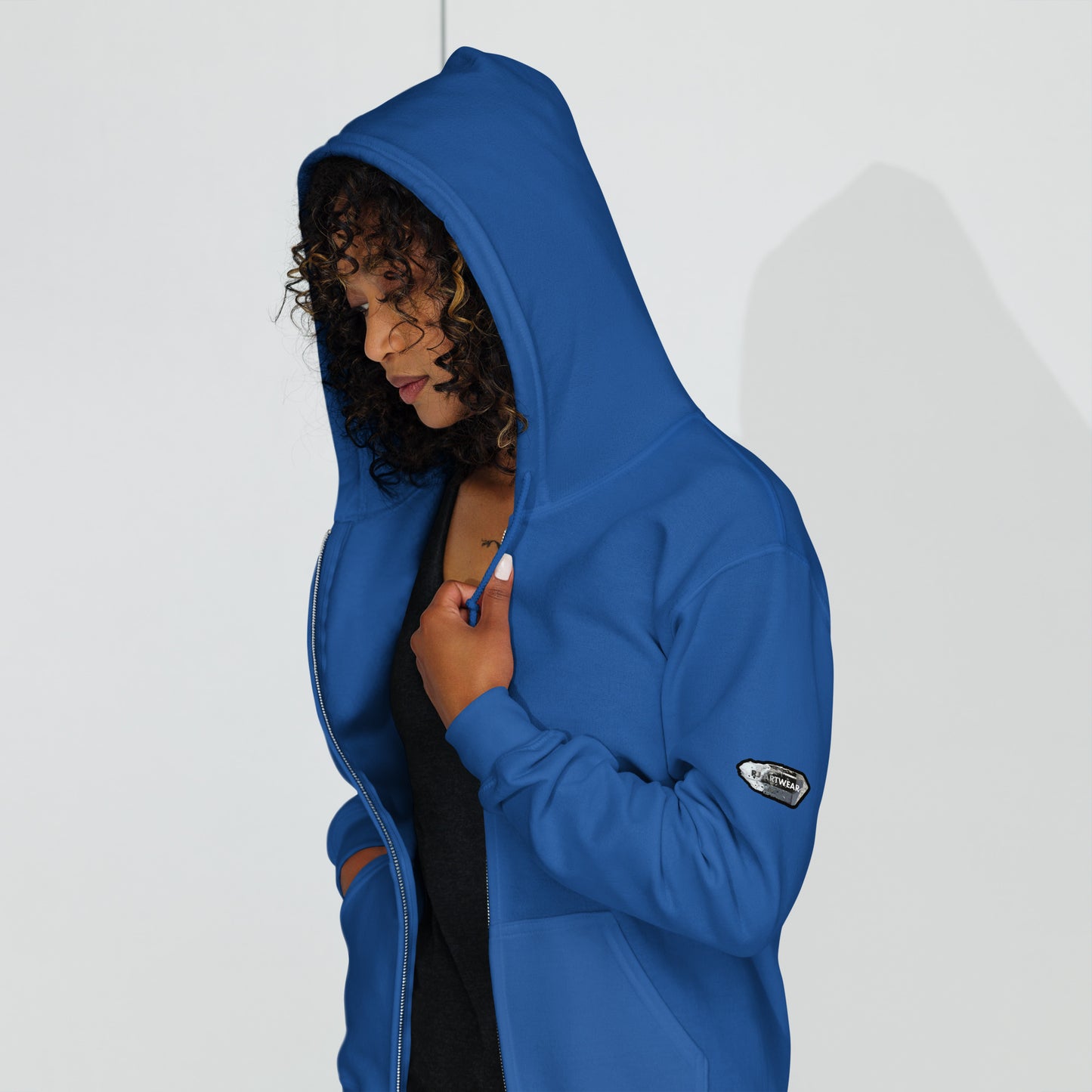 Quartz Collage Oval - Unisex heavy blend zip hoodie