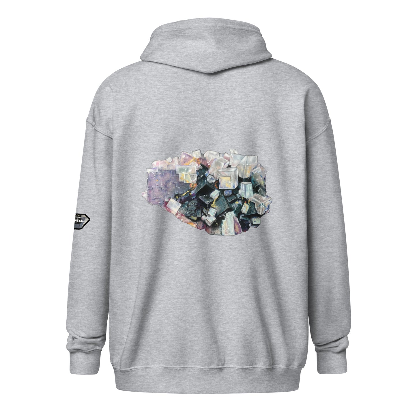 Fluorite Cluster - Unisex heavy blend zip hoodie