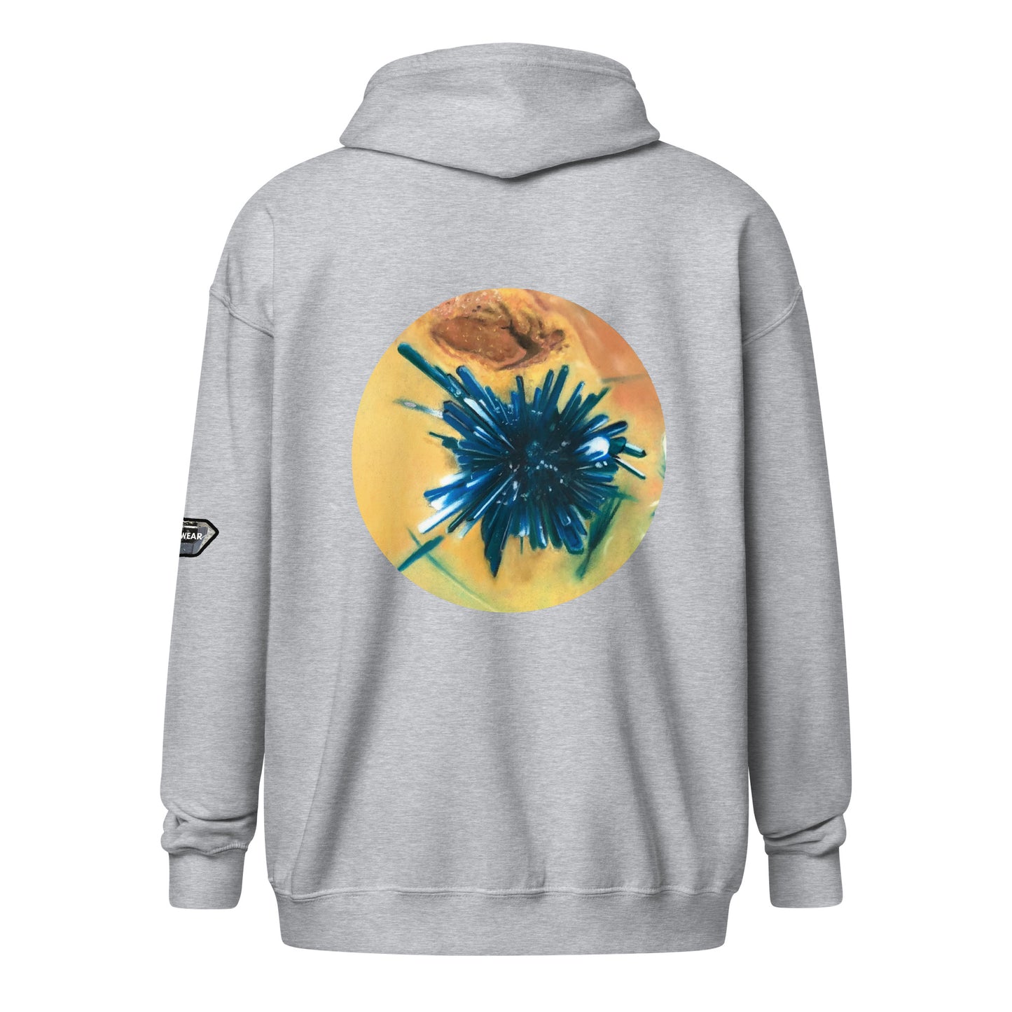 Chrysocolla Drawing - Unisex heavy blend zip hoodie