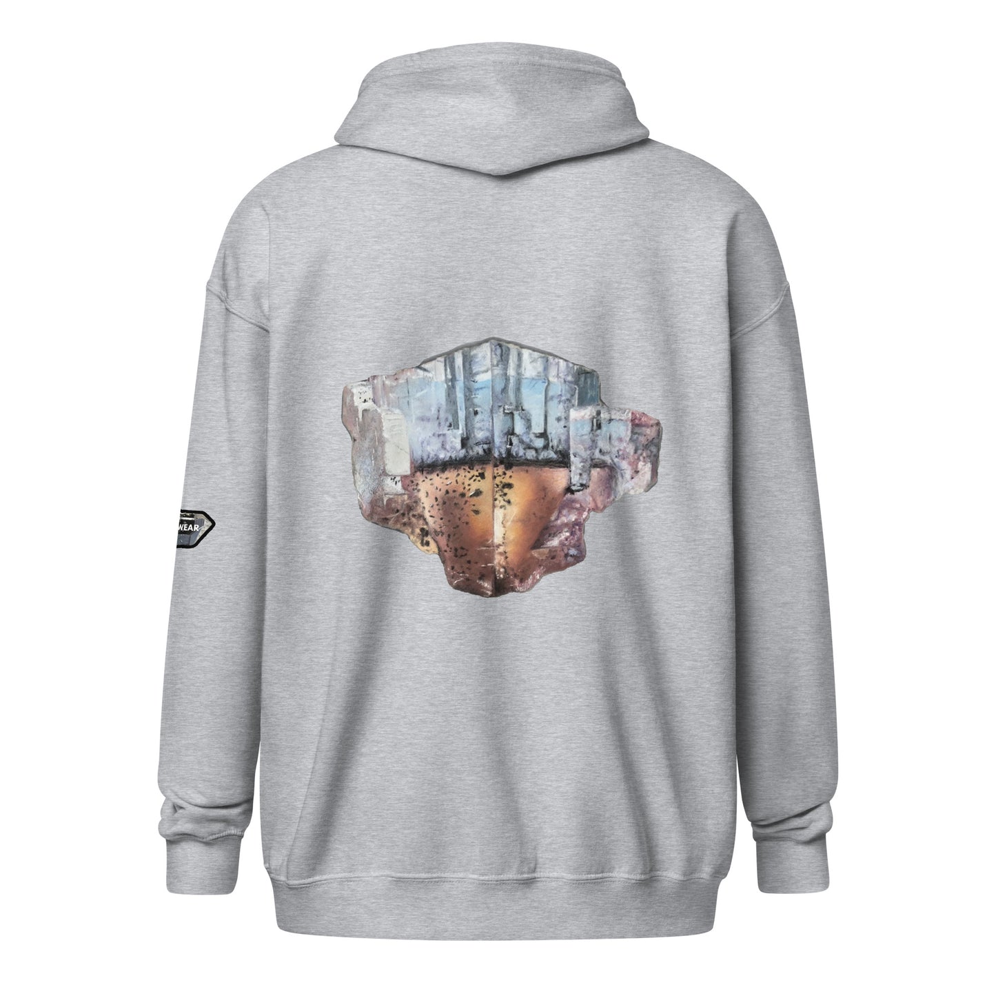 Minerva No.1 Fluorite Drawing - Unisex heavy blend zip hoodie