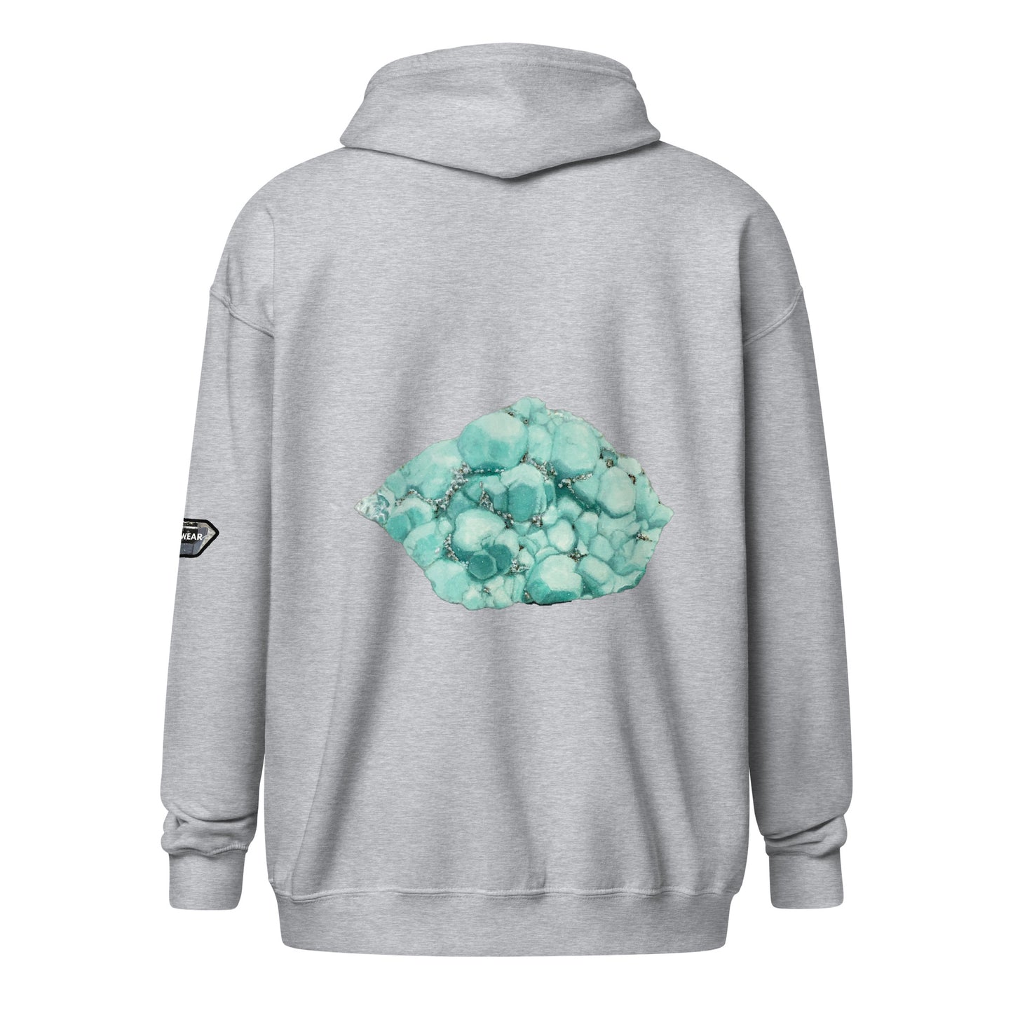 Deer Trail Utah Fluorite Watercolor - Unisex heavy blend zip hoodie