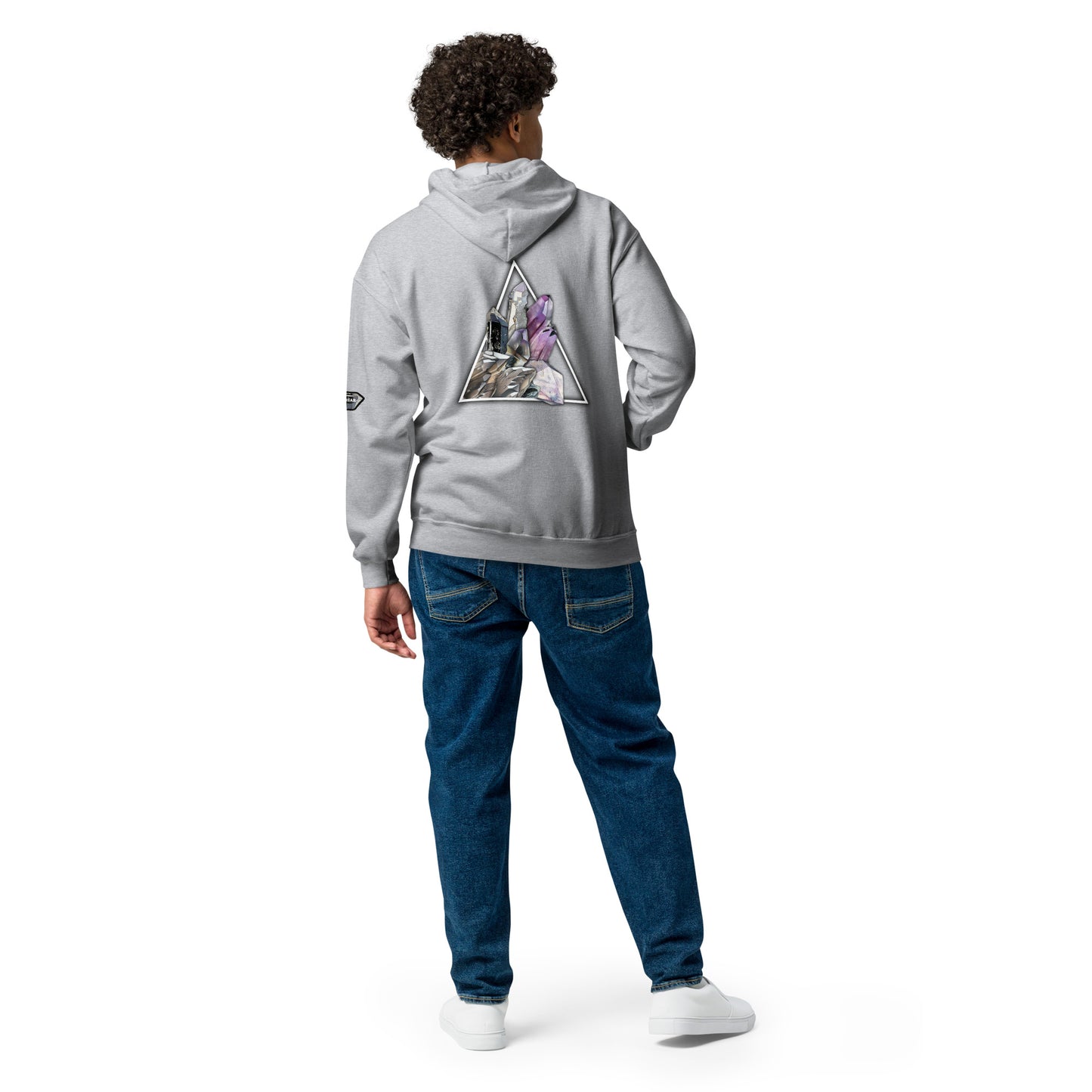 Quartz Collage Triangle - Unisex heavy blend zip hoodie
