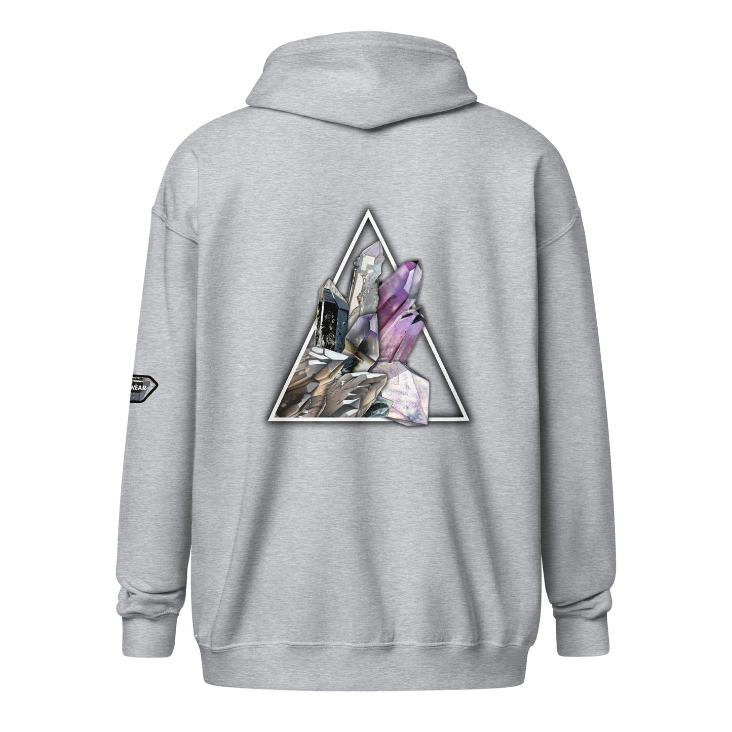 Quartz Collage Triangle - Unisex heavy blend zip hoodie