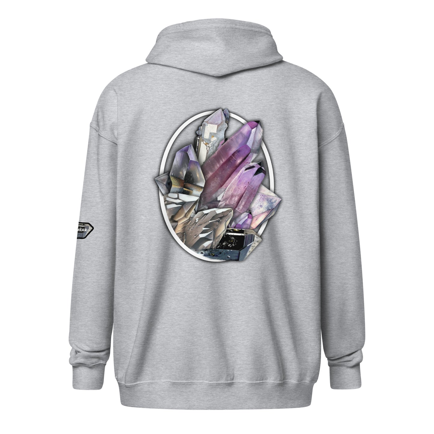 Quartz Collage Oval - Unisex heavy blend zip hoodie