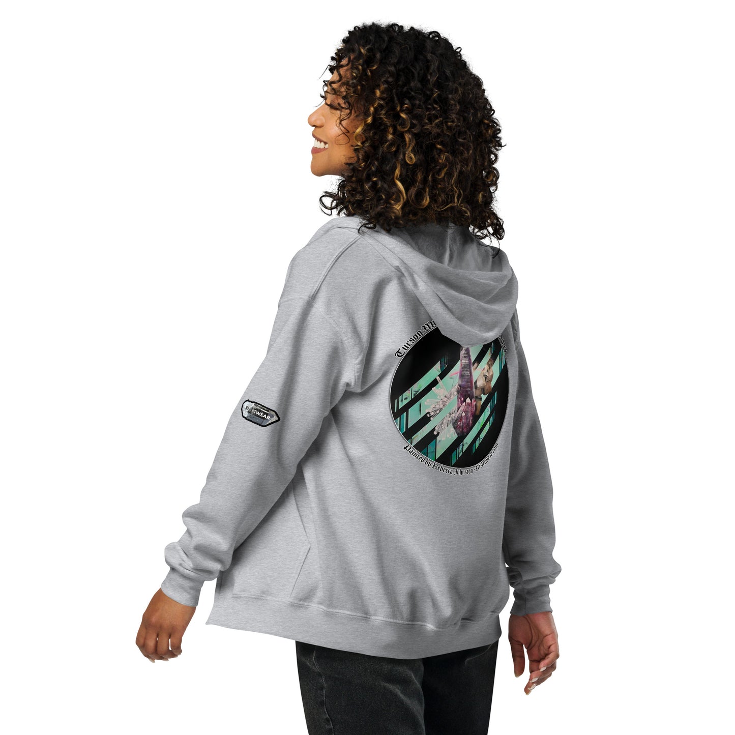 Tucson Mineral City Mural 2023 - Unisex heavy blend zip hoodie