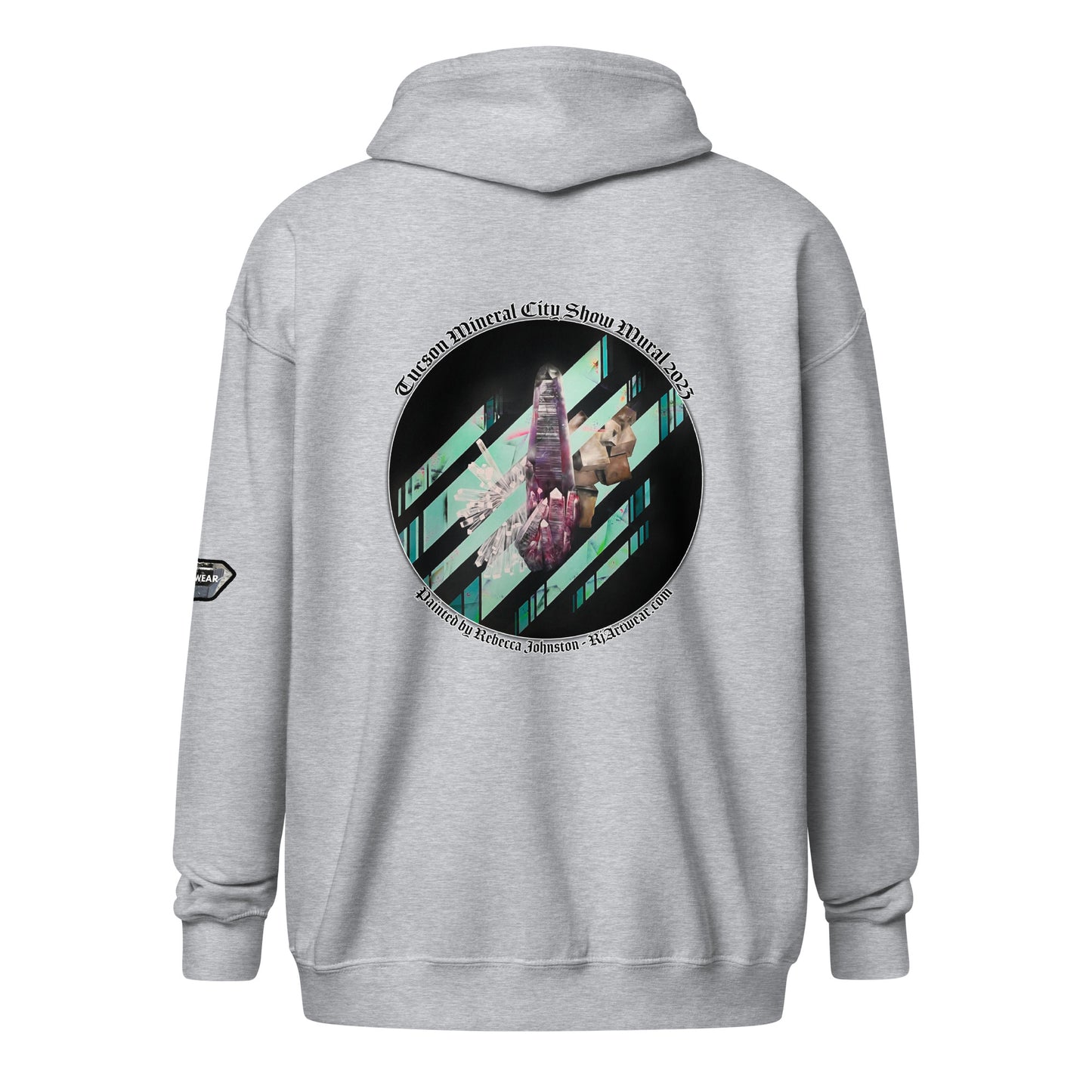 Tucson Mineral City Mural 2023 - Unisex heavy blend zip hoodie