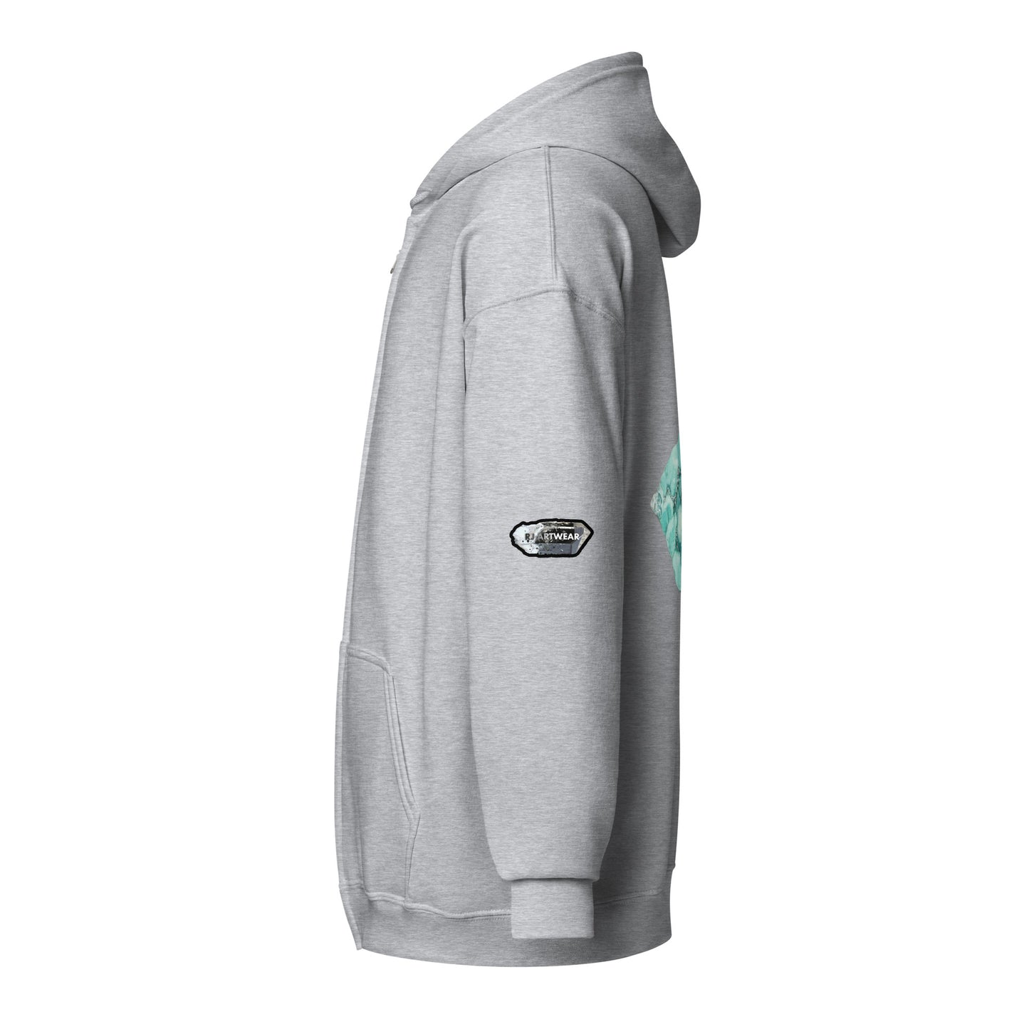 Deer Trail Utah Fluorite Watercolor - Unisex heavy blend zip hoodie