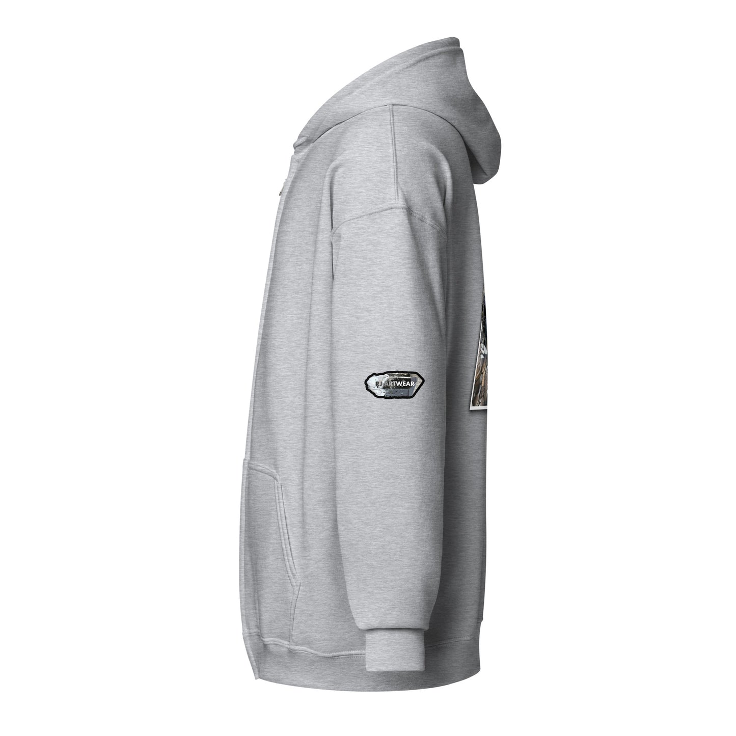 Quartz Collage Triangle - Unisex heavy blend zip hoodie