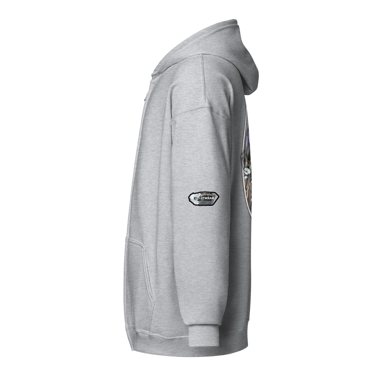 Quartz Collage Oval - Unisex heavy blend zip hoodie