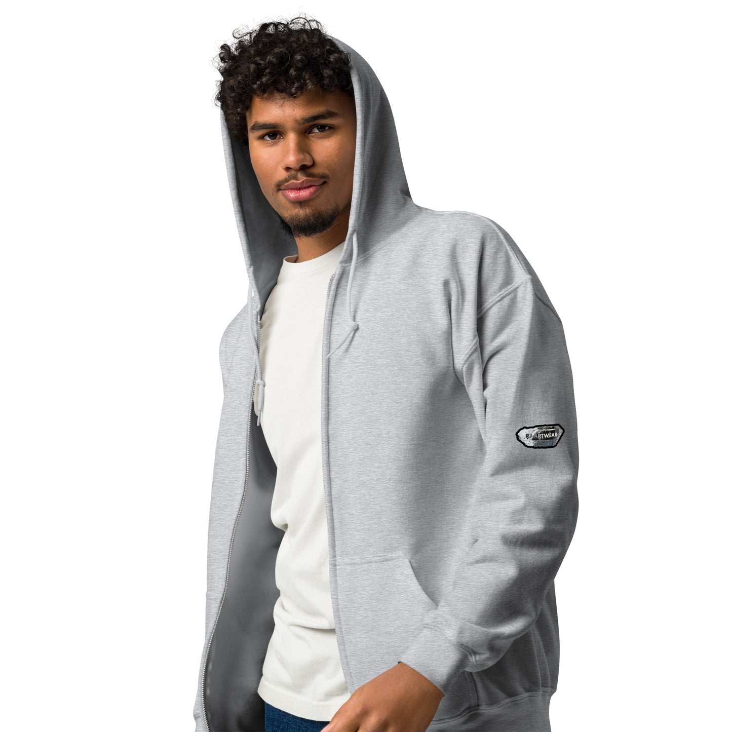 Quartz Collage Oval - Unisex heavy blend zip hoodie