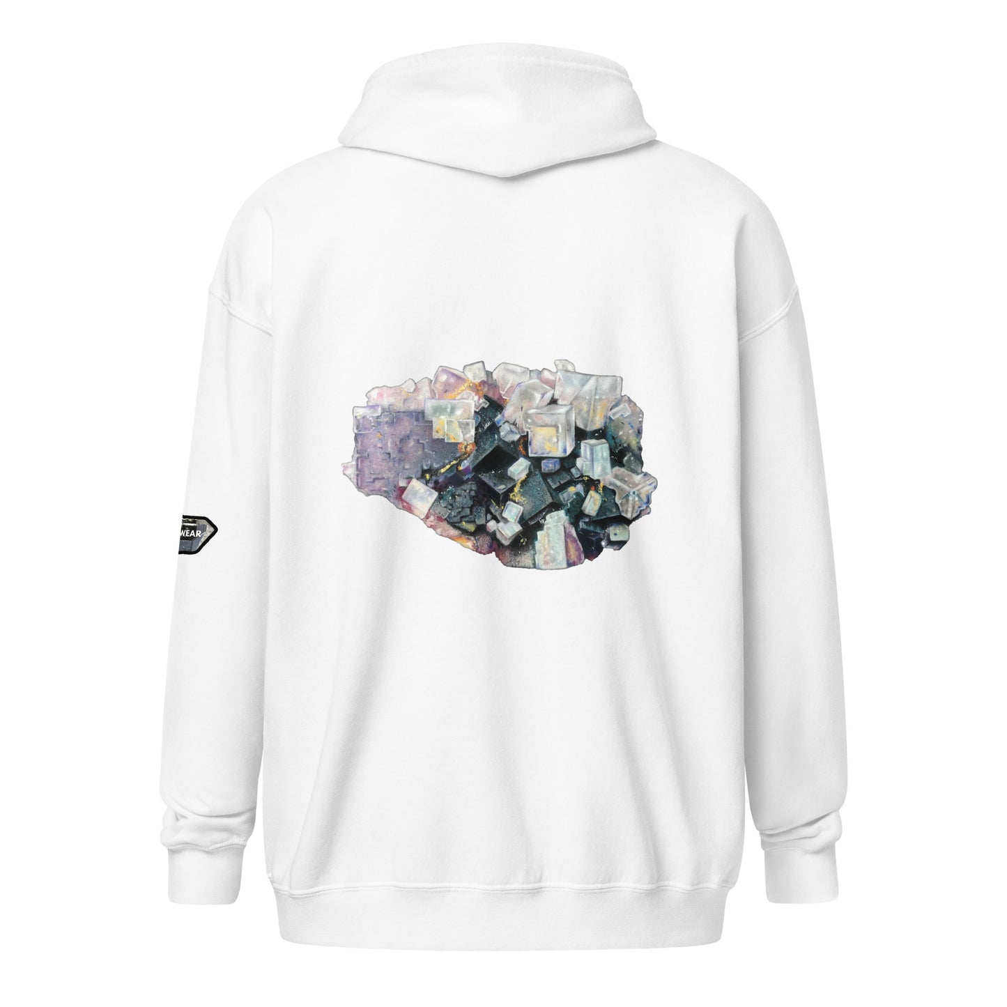 Fluorite Cluster - Unisex heavy blend zip hoodie