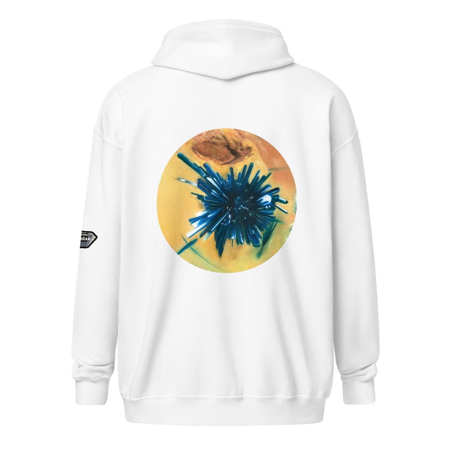 Chrysocolla Drawing - Unisex heavy blend zip hoodie