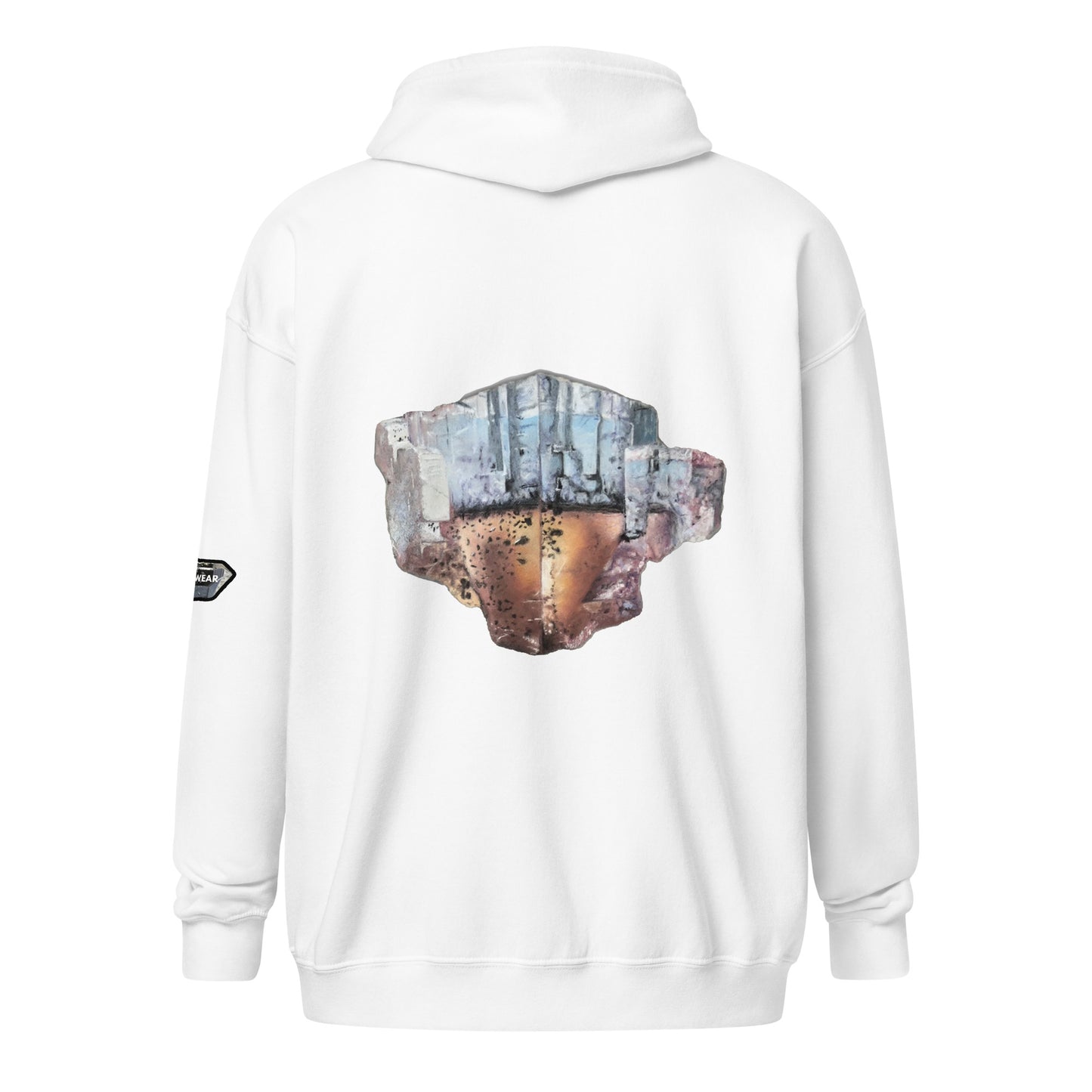 Minerva No.1 Fluorite Drawing - Unisex heavy blend zip hoodie